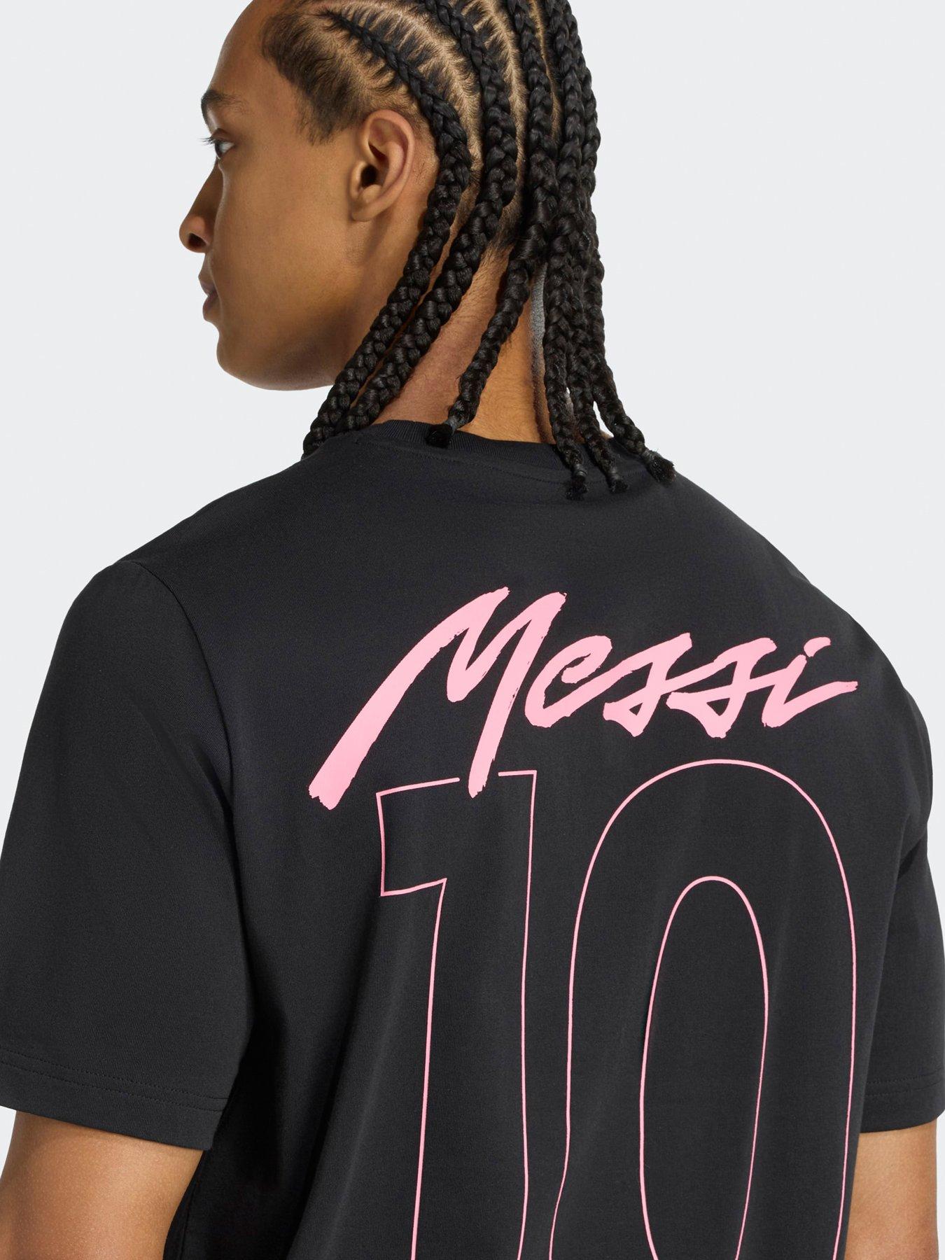 Image 3 of 4 of adidas Mens Messi 10 Tee- Black