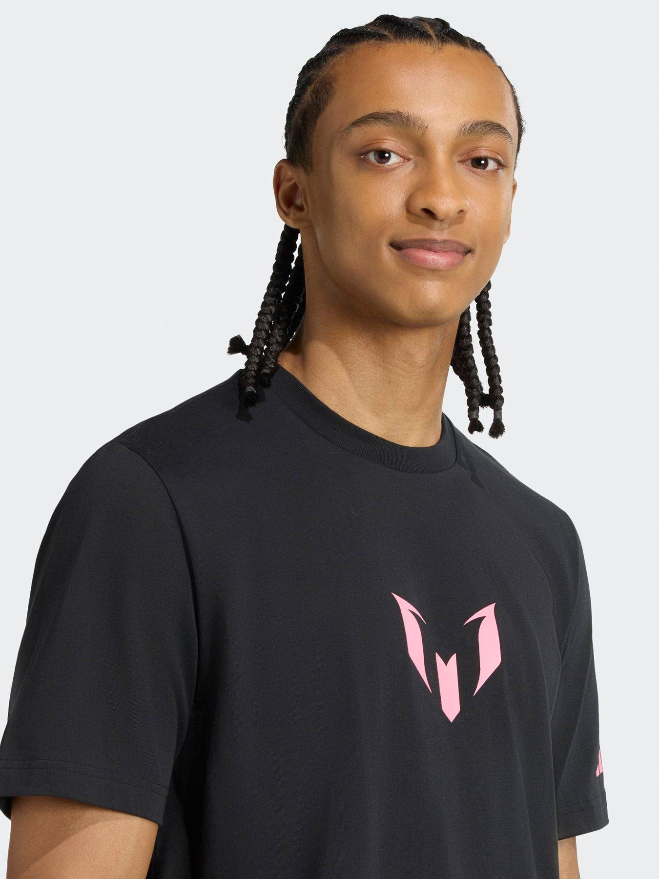 Image 4 of 4 of adidas Mens Messi 10 Tee- Black