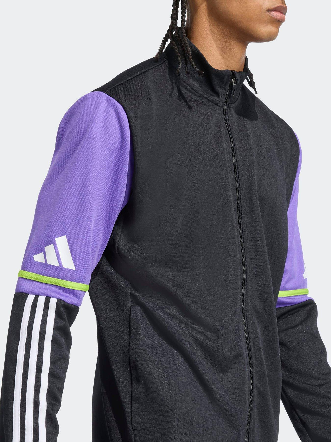 Image 4 of 6 of adidas Mens Squadra 25 Training Jacket - Black/purple