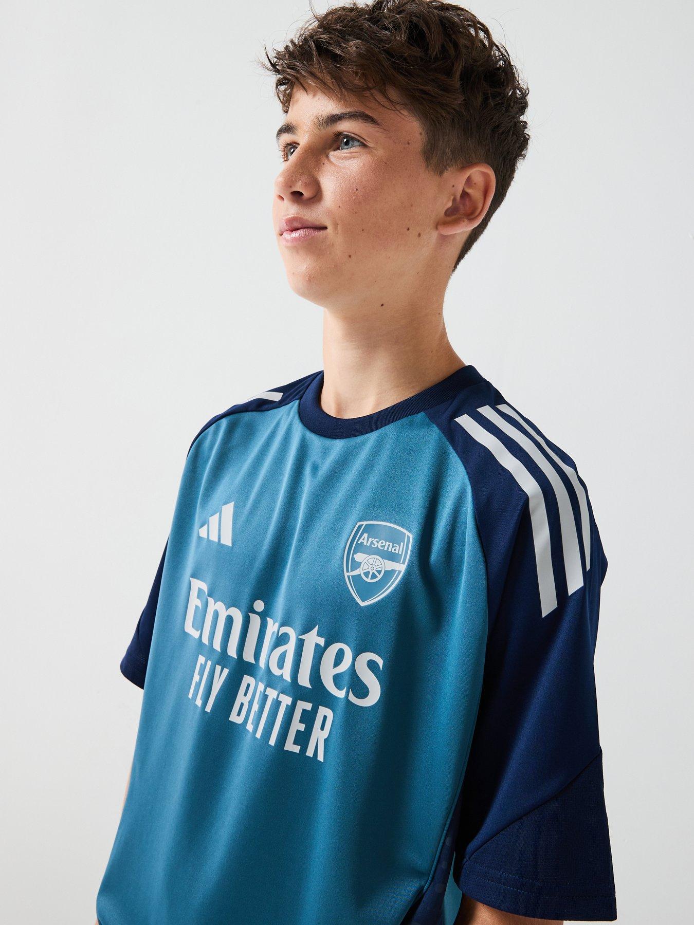 Image 4 of 6 of adidas Junior Arsenal Trainingwear Jersey - Blue