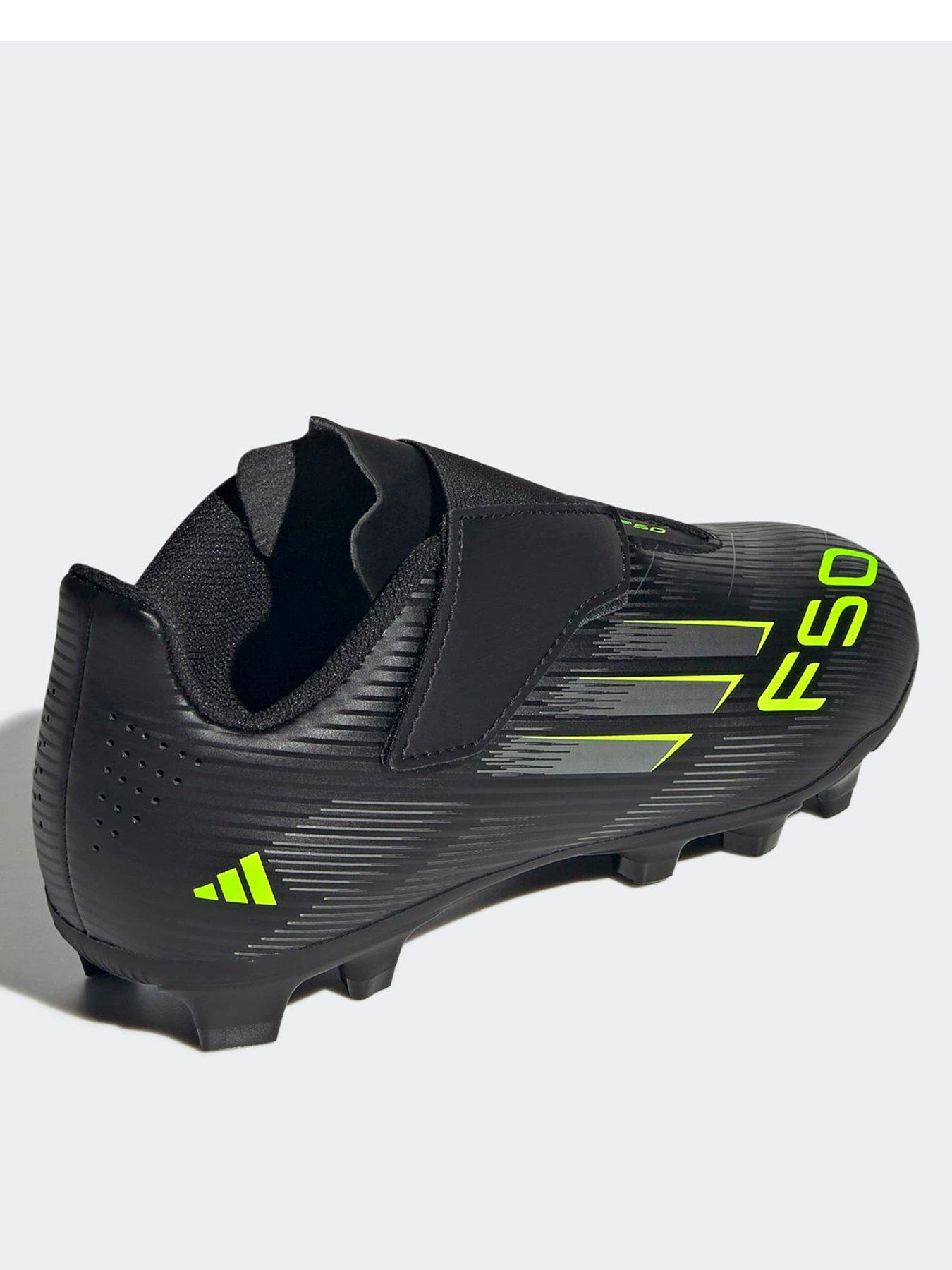 Image 3 of 6 of adidas Junior F50 Club Velcro Astro Firm Ground Football Boots - Black
