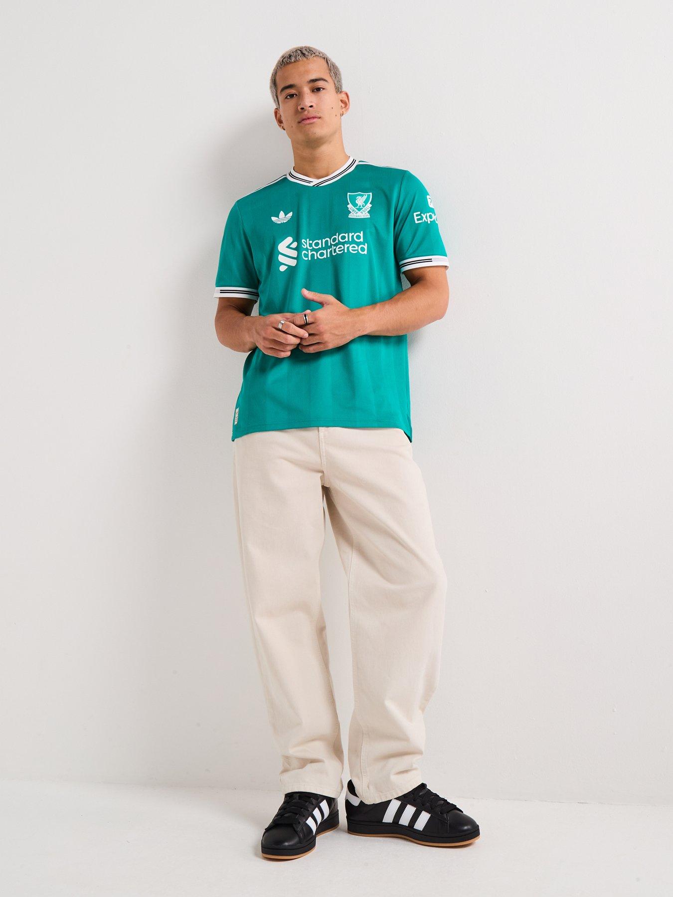 Image 3 of 6 of adidas Liverpool Mens 25/26 3rd Authentic Replica Shirt -Green