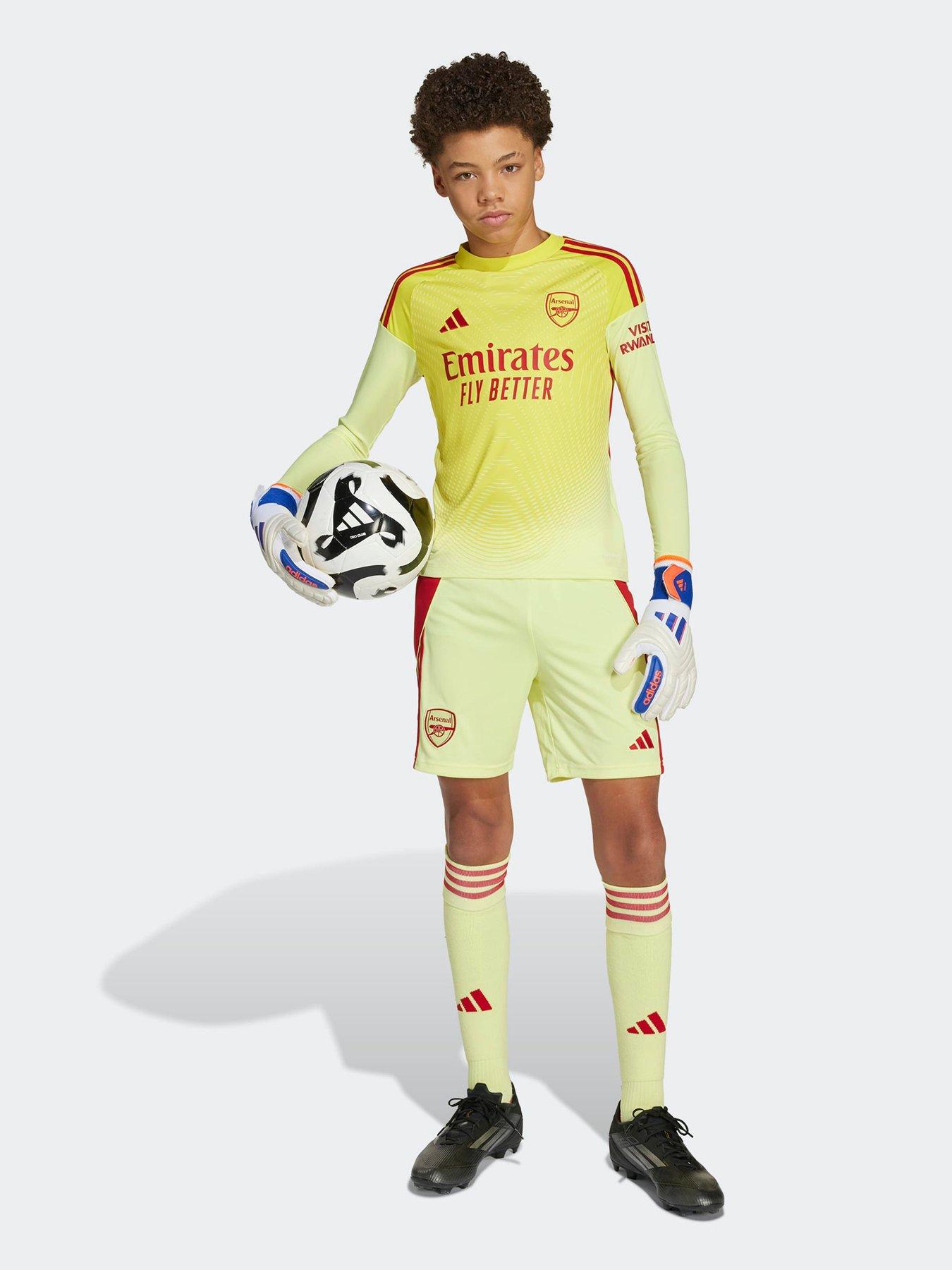 Image 2 of 6 of adidas Arsenal Junior Goal Keeper 25/26 Home Stadium Shorts - Yellow