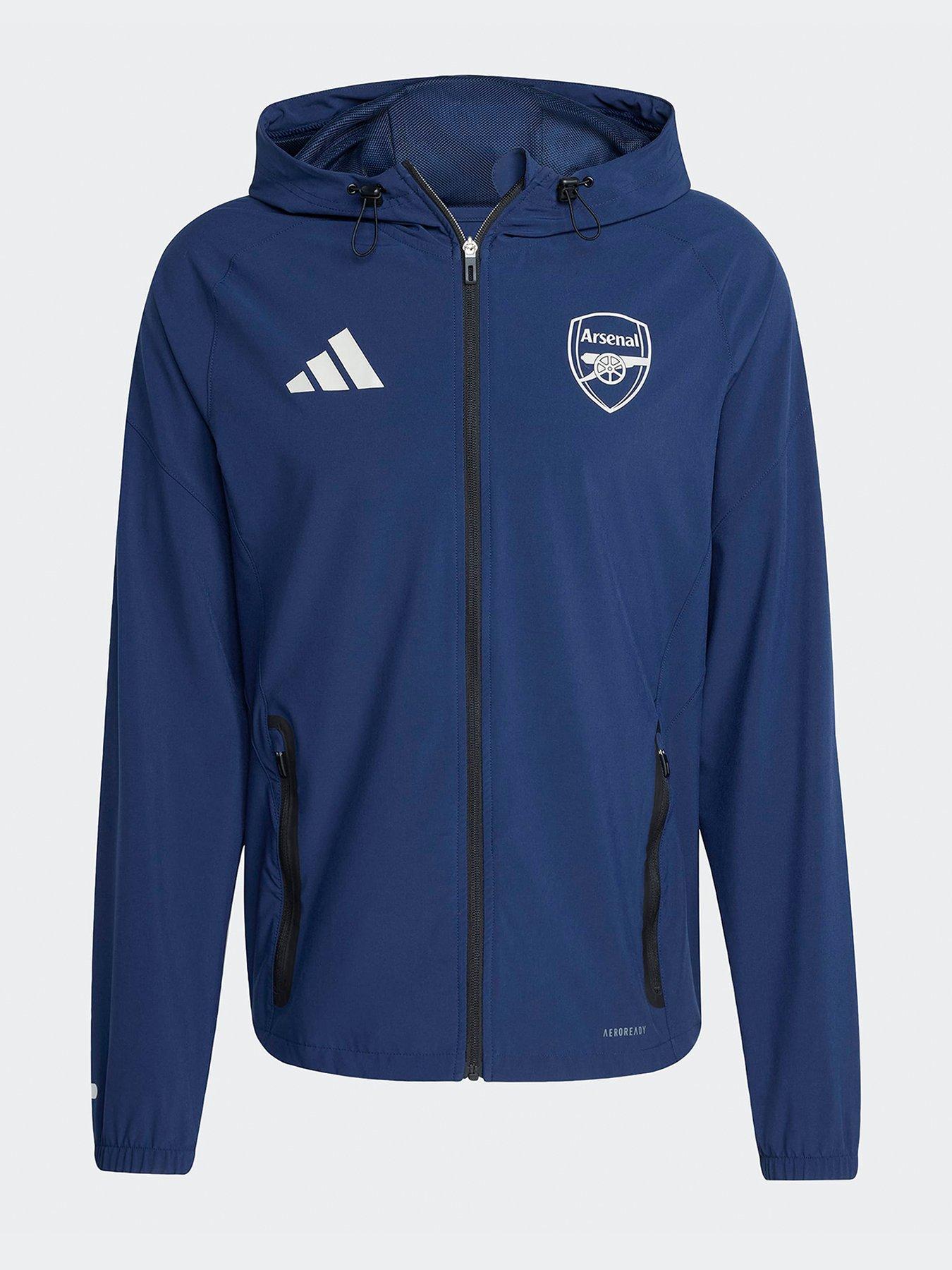 adidas Mens Arsenal Vis Tech Hoodie - Navy