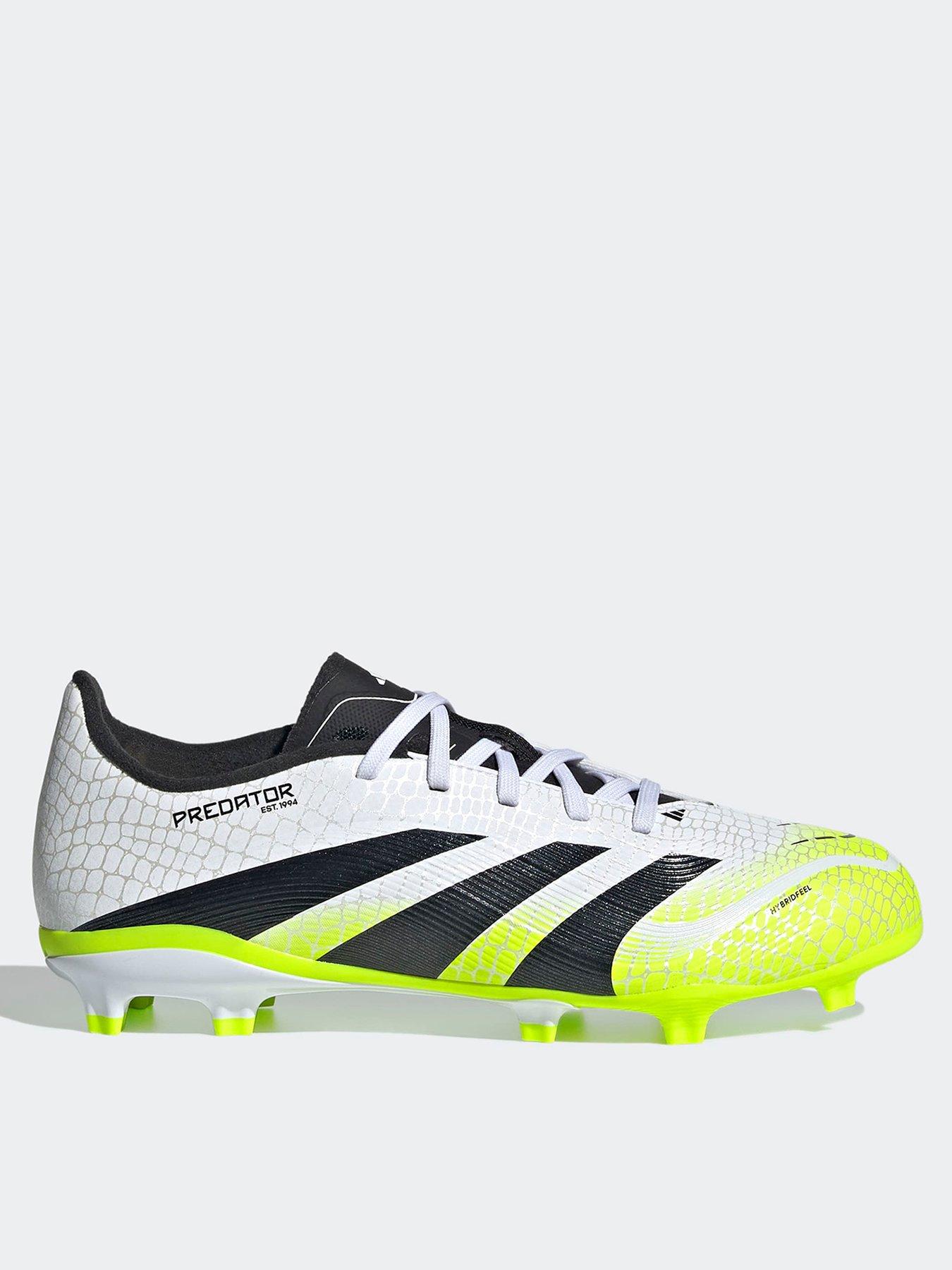 undefined Junior Predator League Firm Ground Football Boots - White