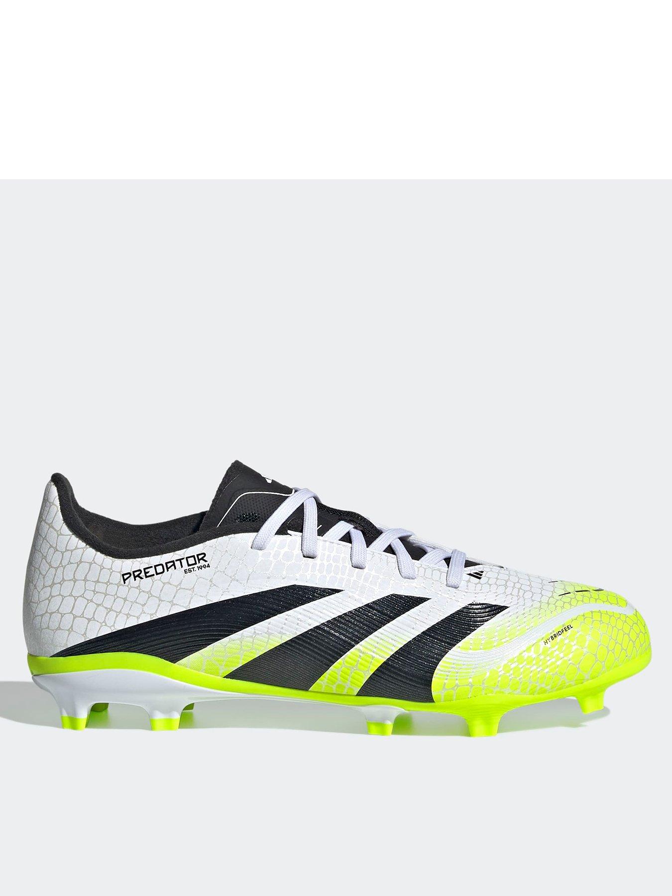 undefined Junior Predator League Firm Ground Football Boots - White