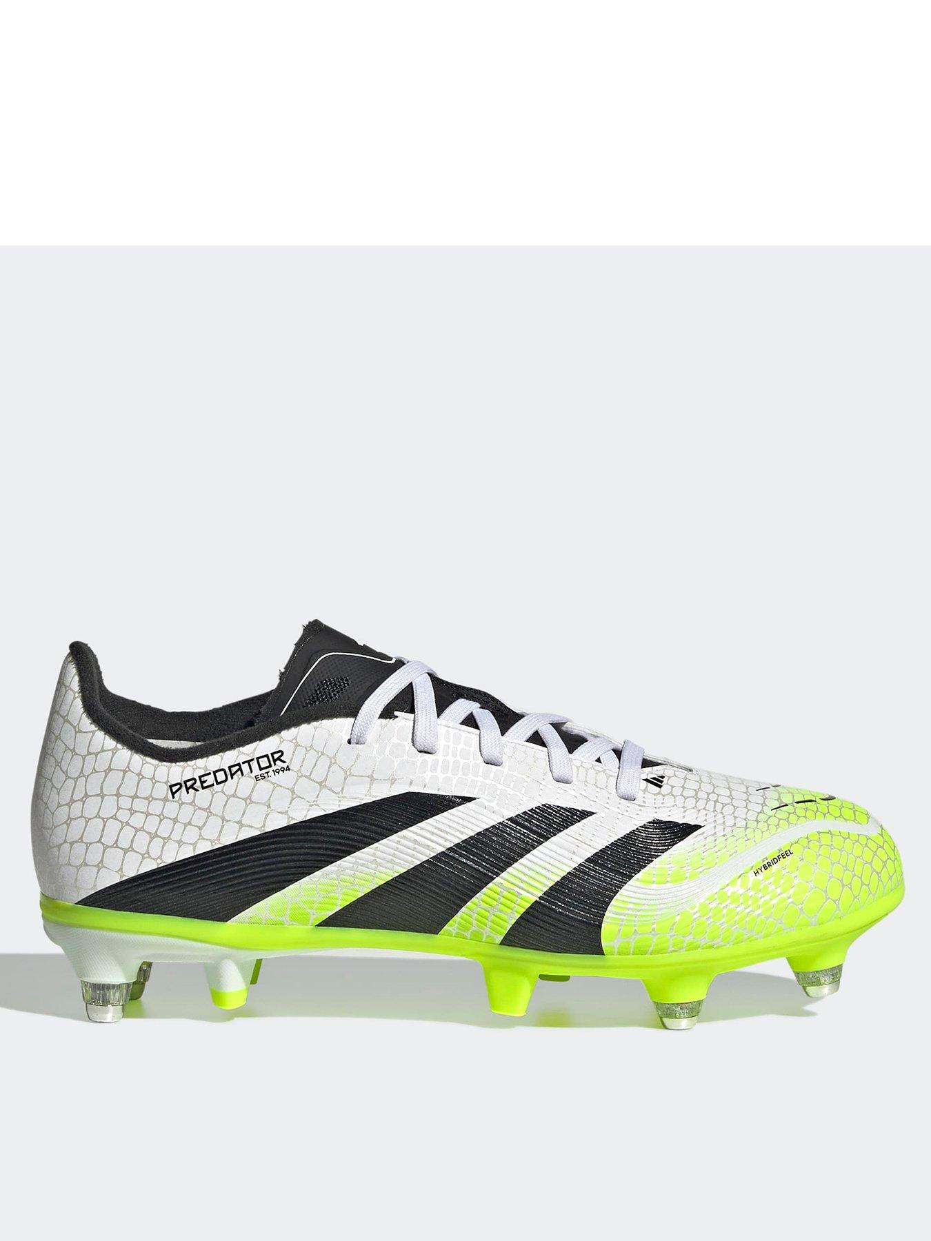 adidas Junior Predator League Soft Ground Football Boots - White