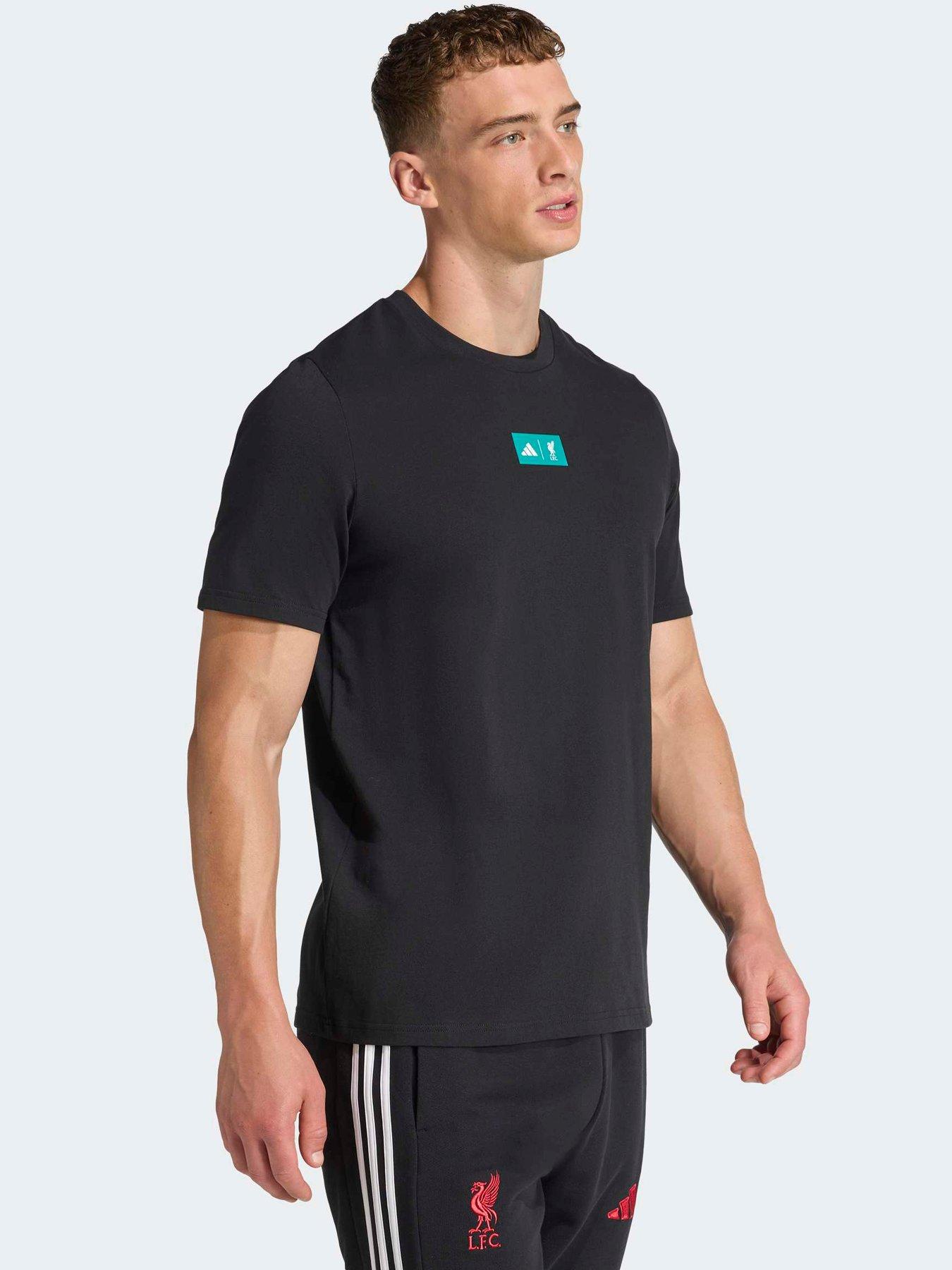 Image 3 of 5 of adidas Mens Liverpool Seasonal Tee- Black