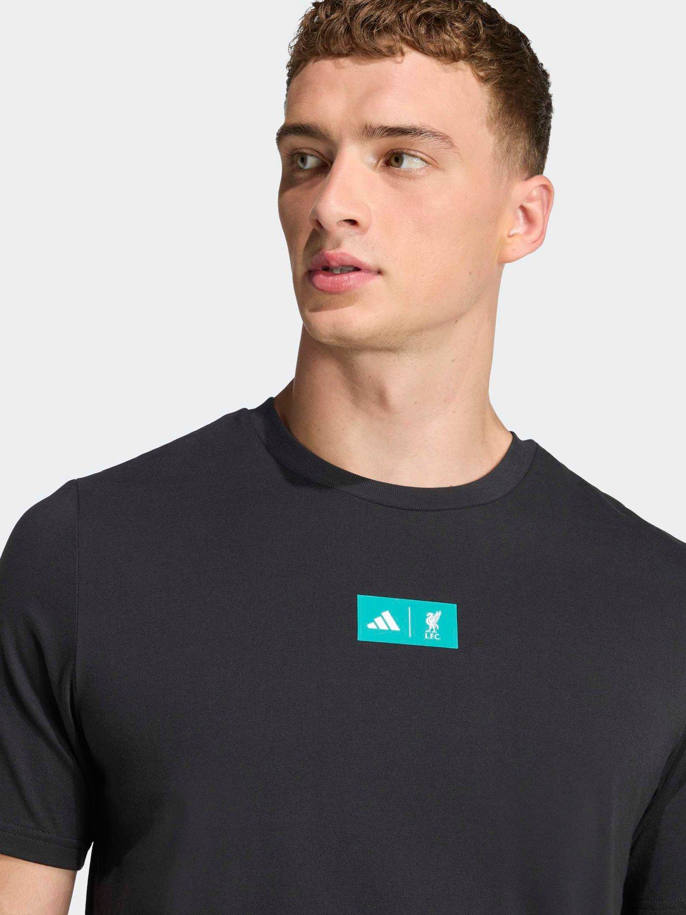 Image 4 of 5 of adidas Mens Liverpool Seasonal Tee- Black