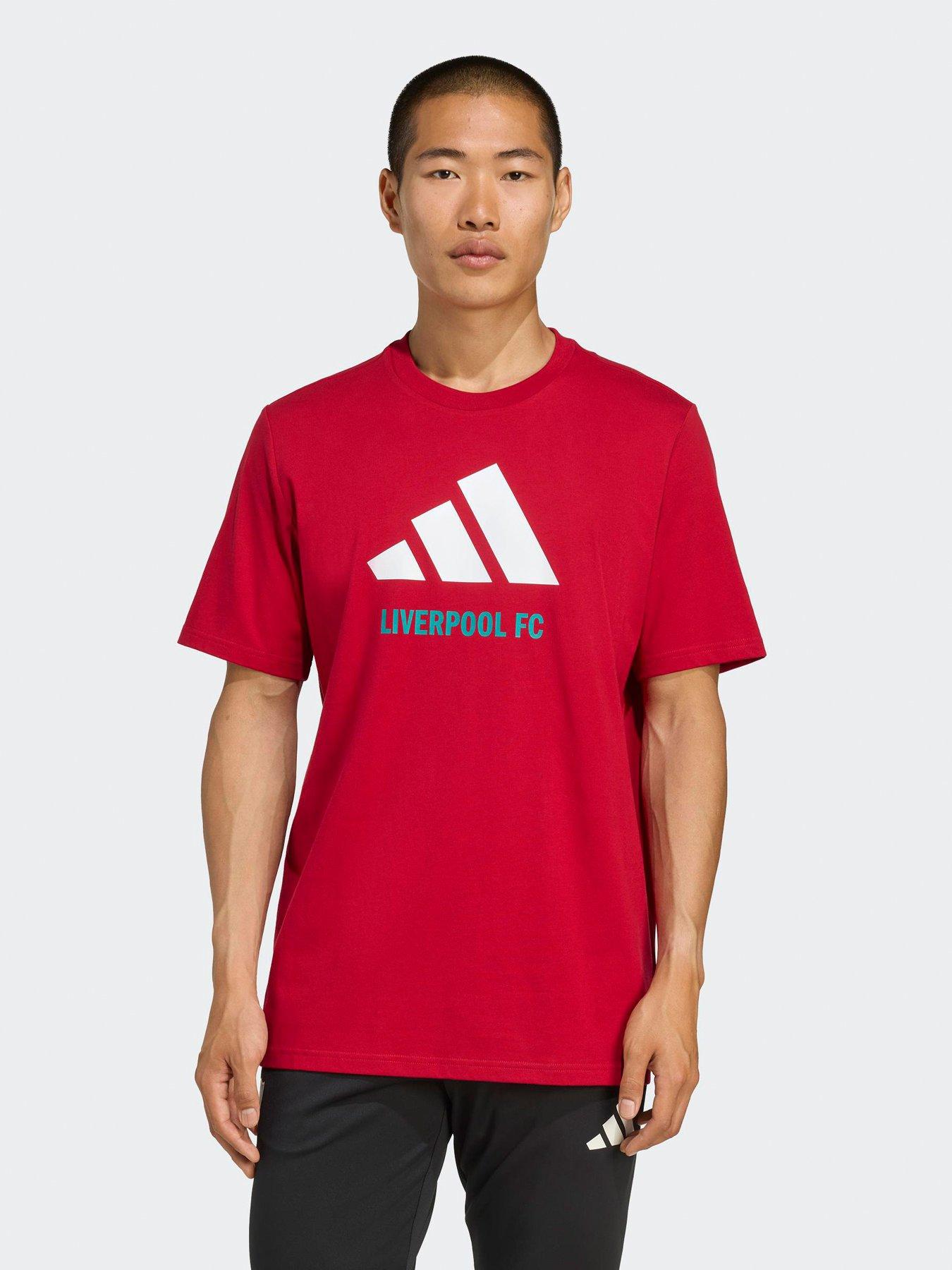 adidas Mens Liverpool Seasonal Tee- Red, Red, Size 2Xl, Men