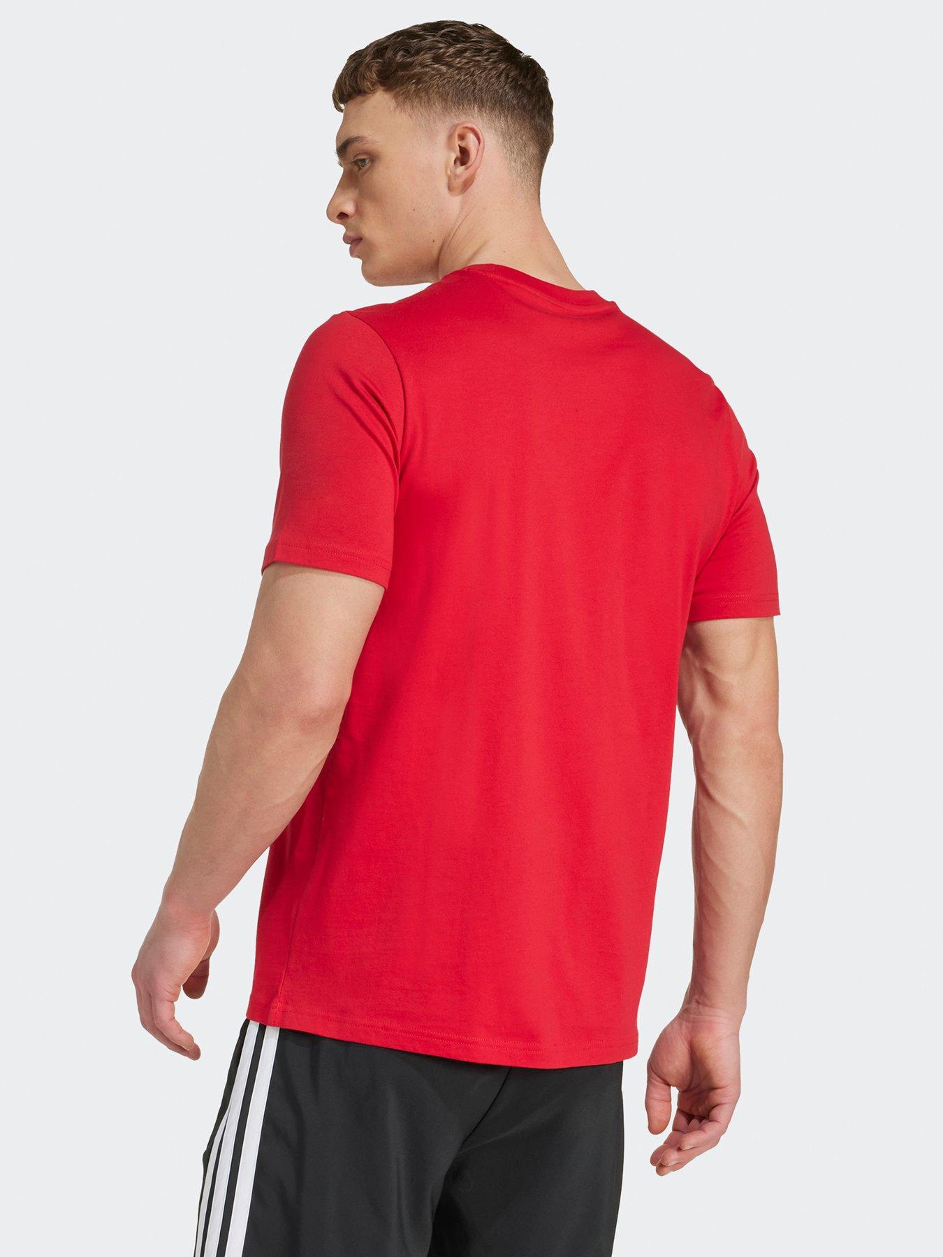 Image 2 of 5 of adidas Mens Manchester United Szn Tee - Red