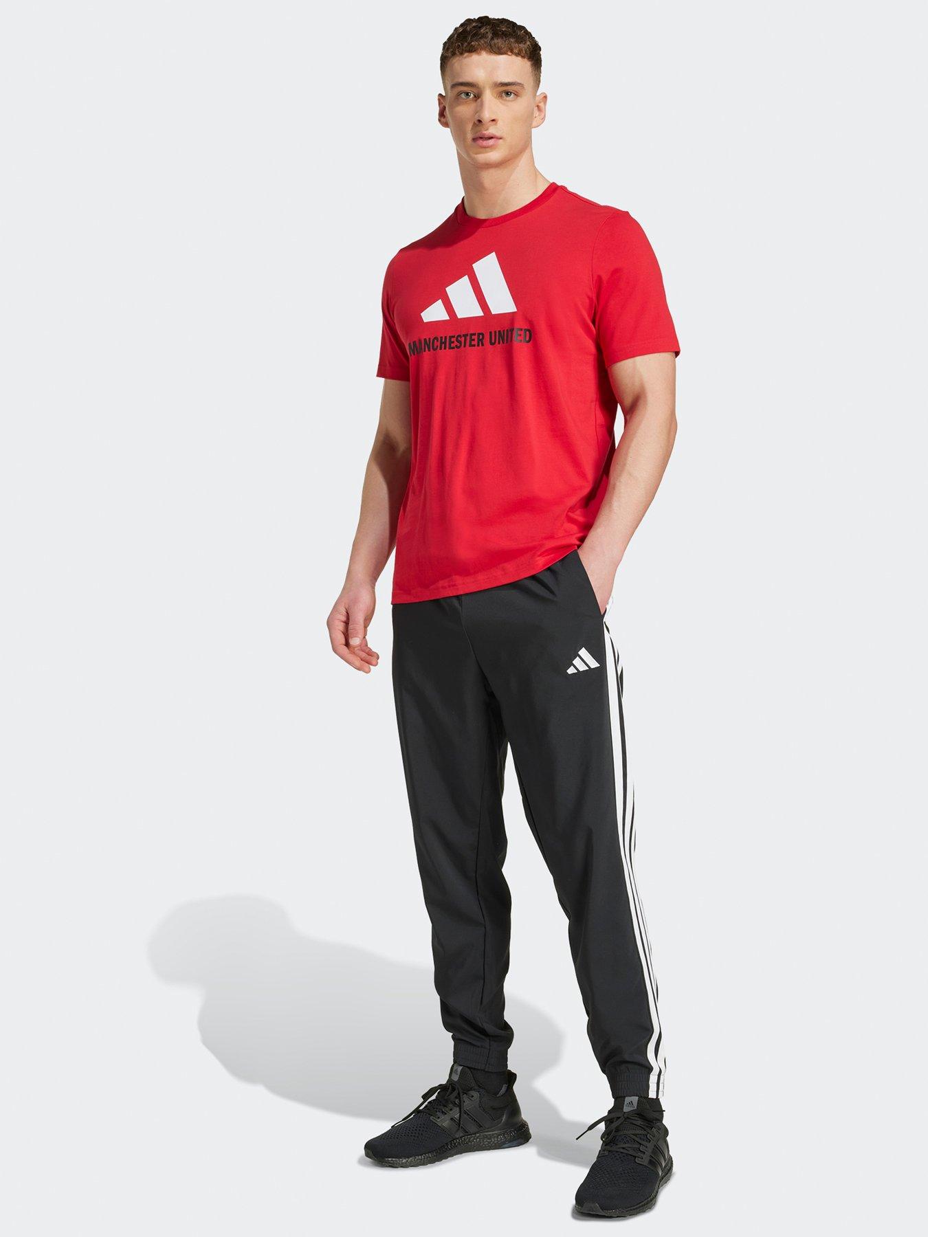 Image 3 of 5 of adidas Mens Manchester United Szn Tee - Red