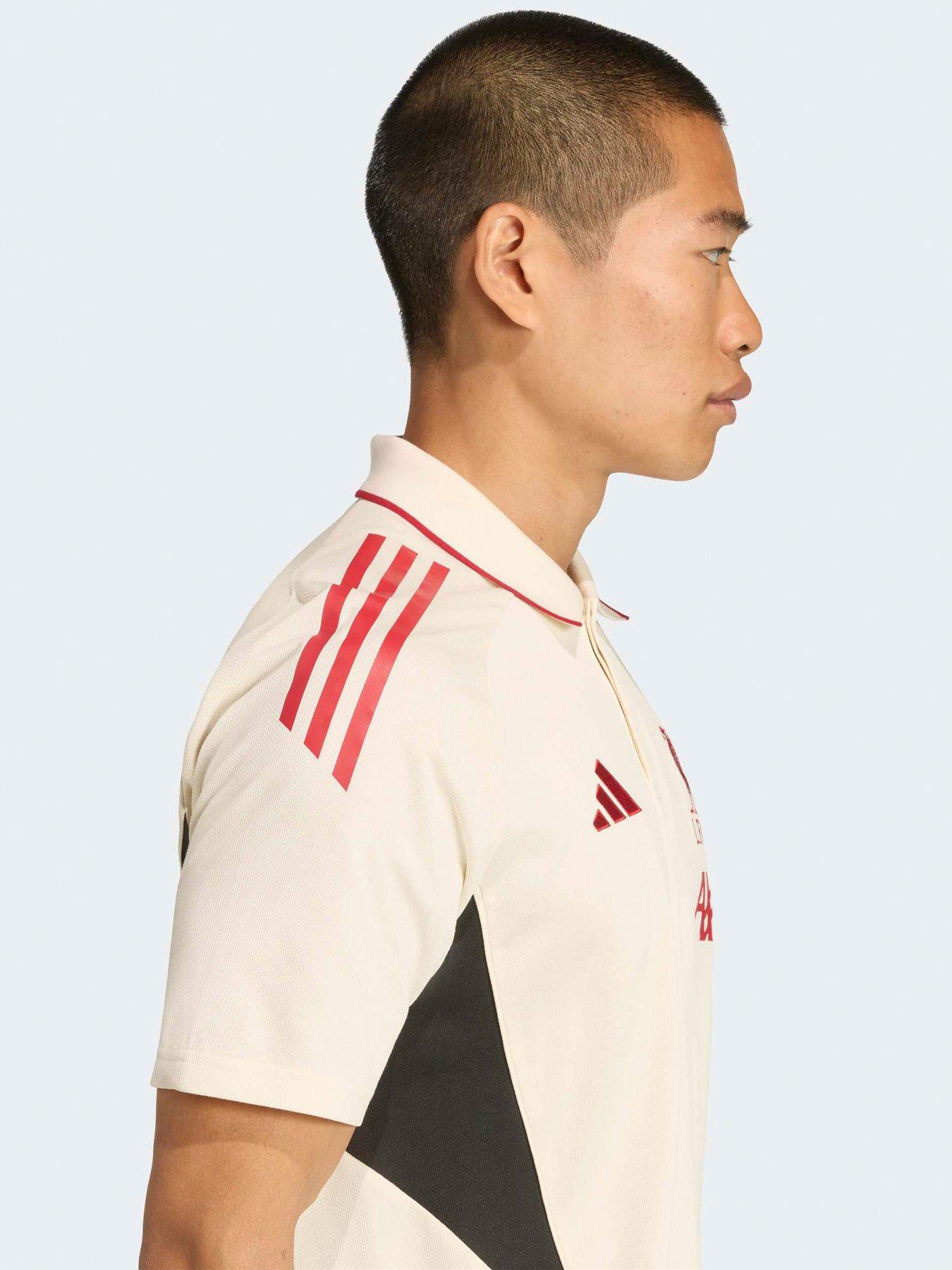 Image 5 of 5 of adidas Mens Liverpool Training Polo - White