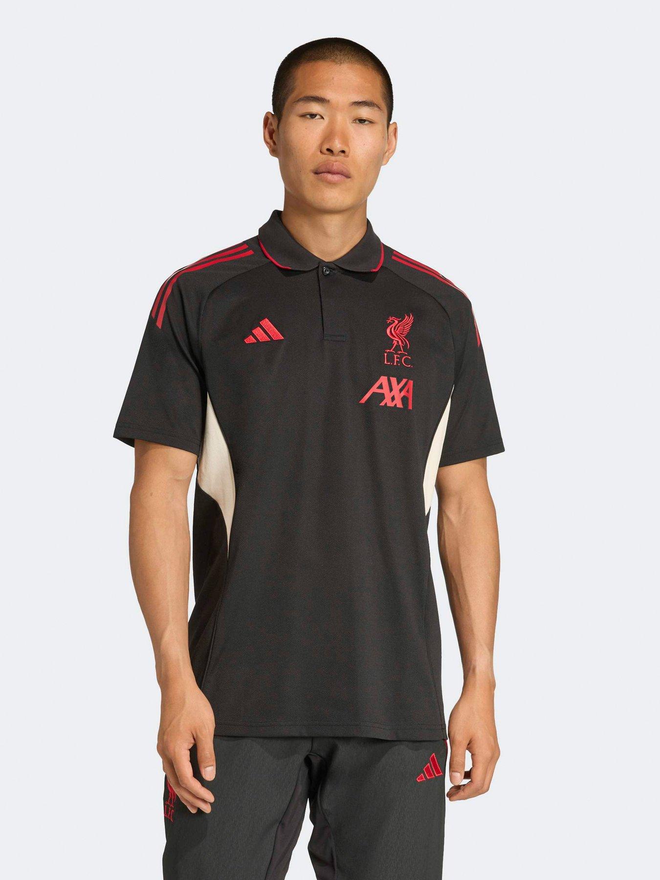 undefined Mens Liverpool Training Polo - Black