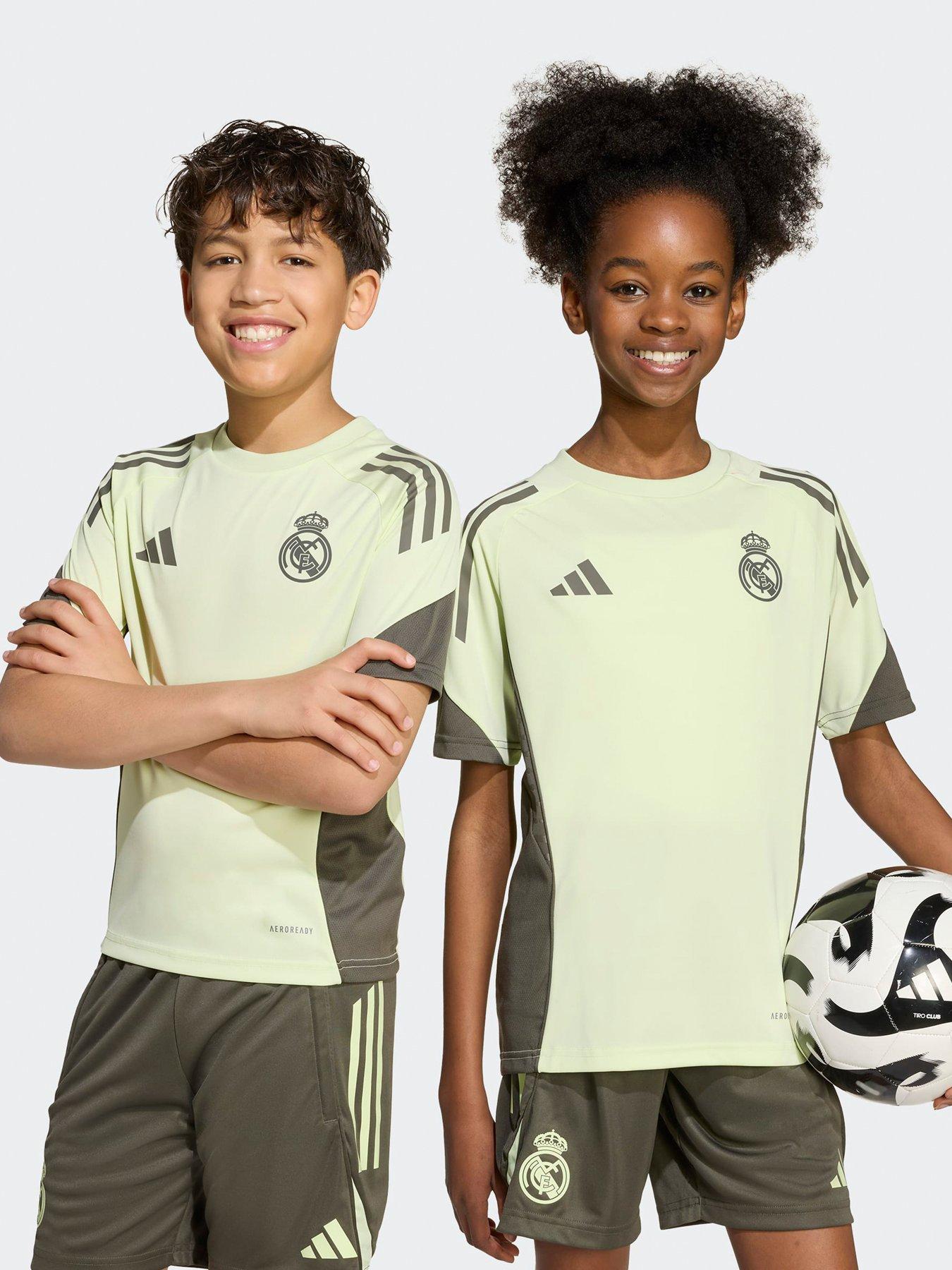 undefined Junior Real Madrid Training Jersey - Lime