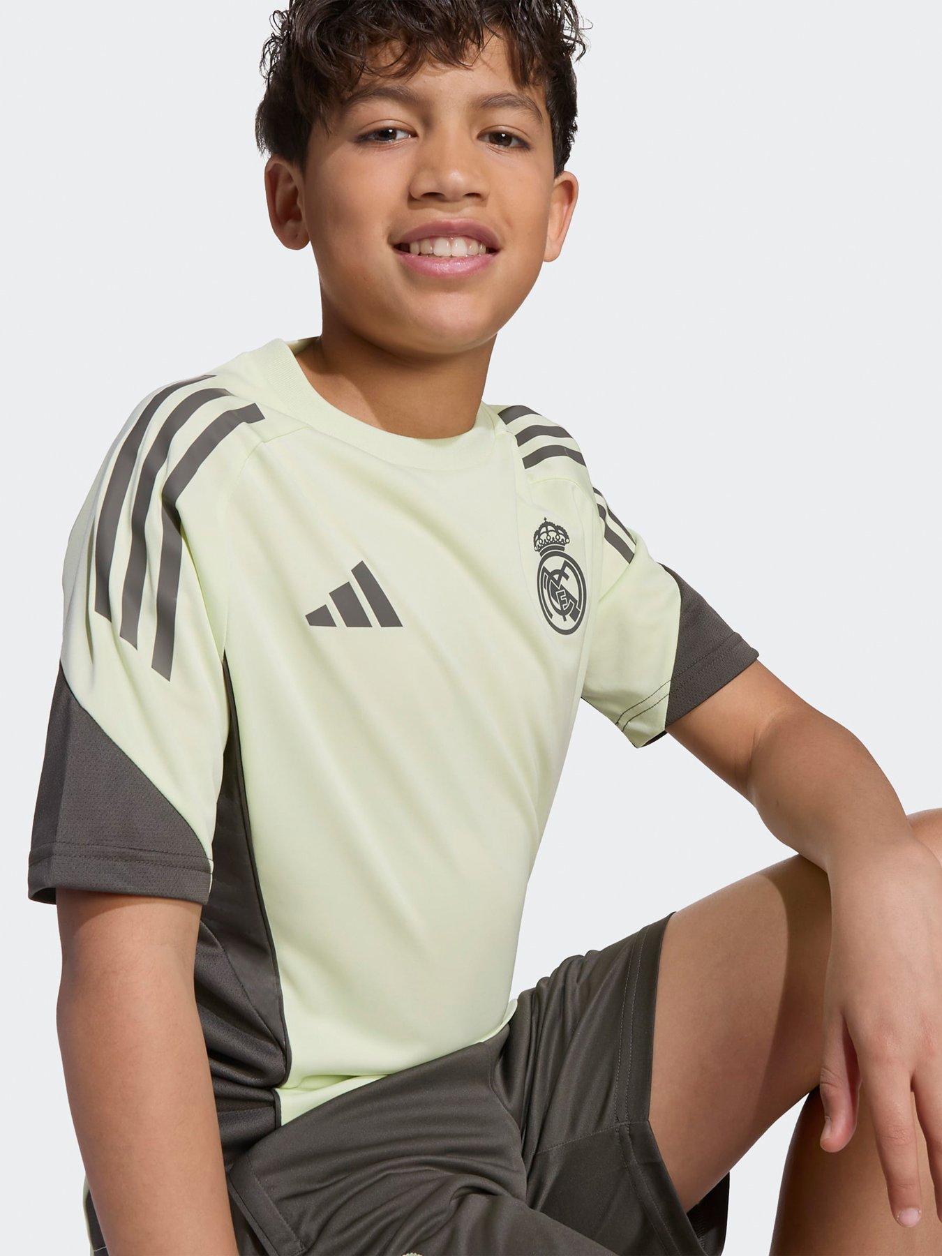 Image 3 of 5 of adidas Junior Real Madrid Training Jersey - Lime