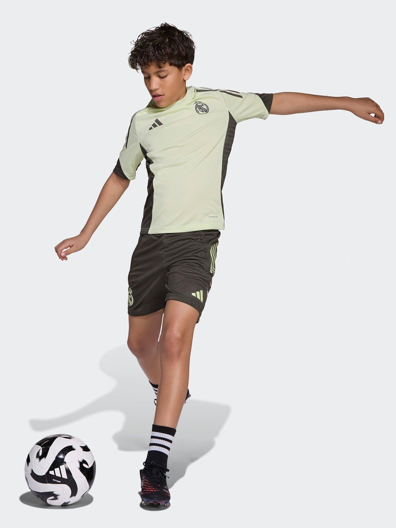 Image 4 of 5 of adidas Junior Real Madrid Training Jersey - Lime
