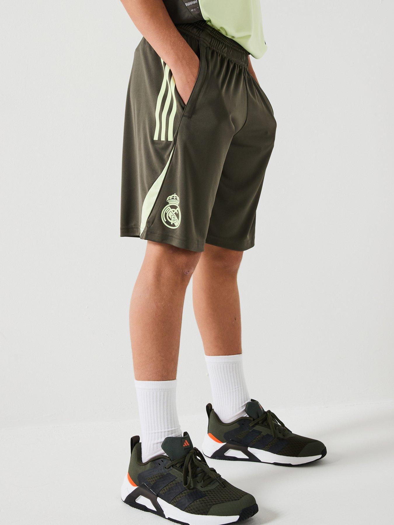 adidas Junior Real Madrid Training Shorts - Grey