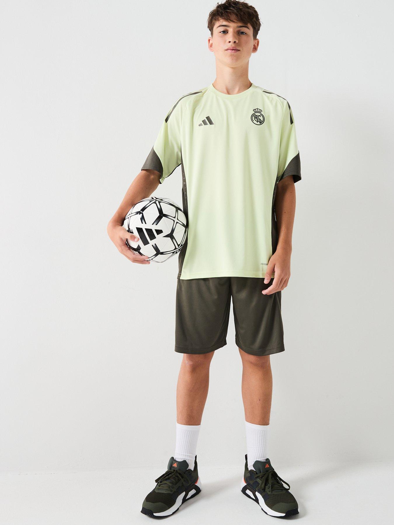 adidas Junior Real Madrid Training Shorts Grey Very - Main Image