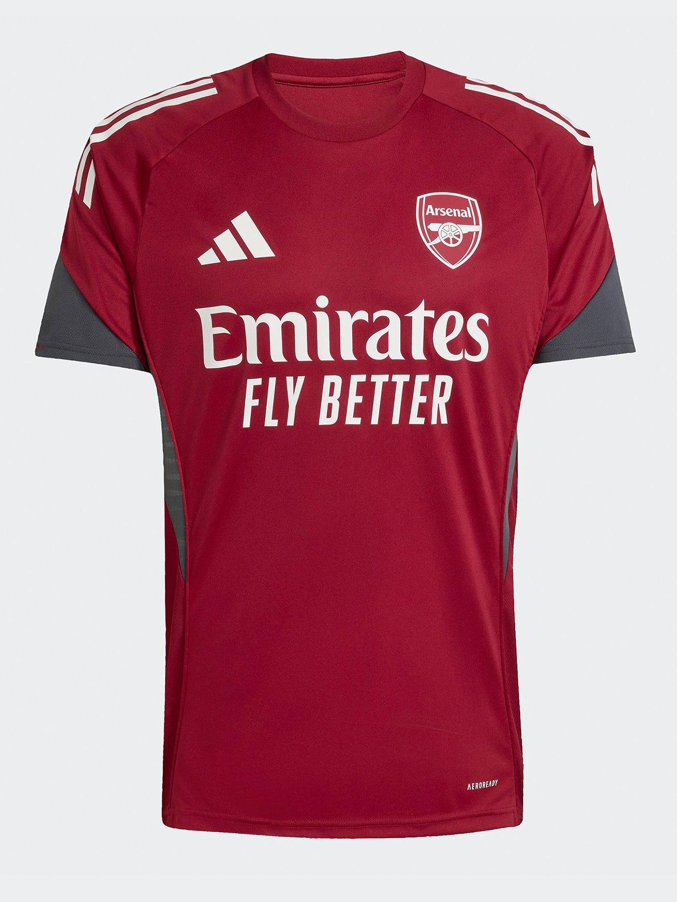 adidas Mens Arsenal Eu Training Jersey Burgundy Very