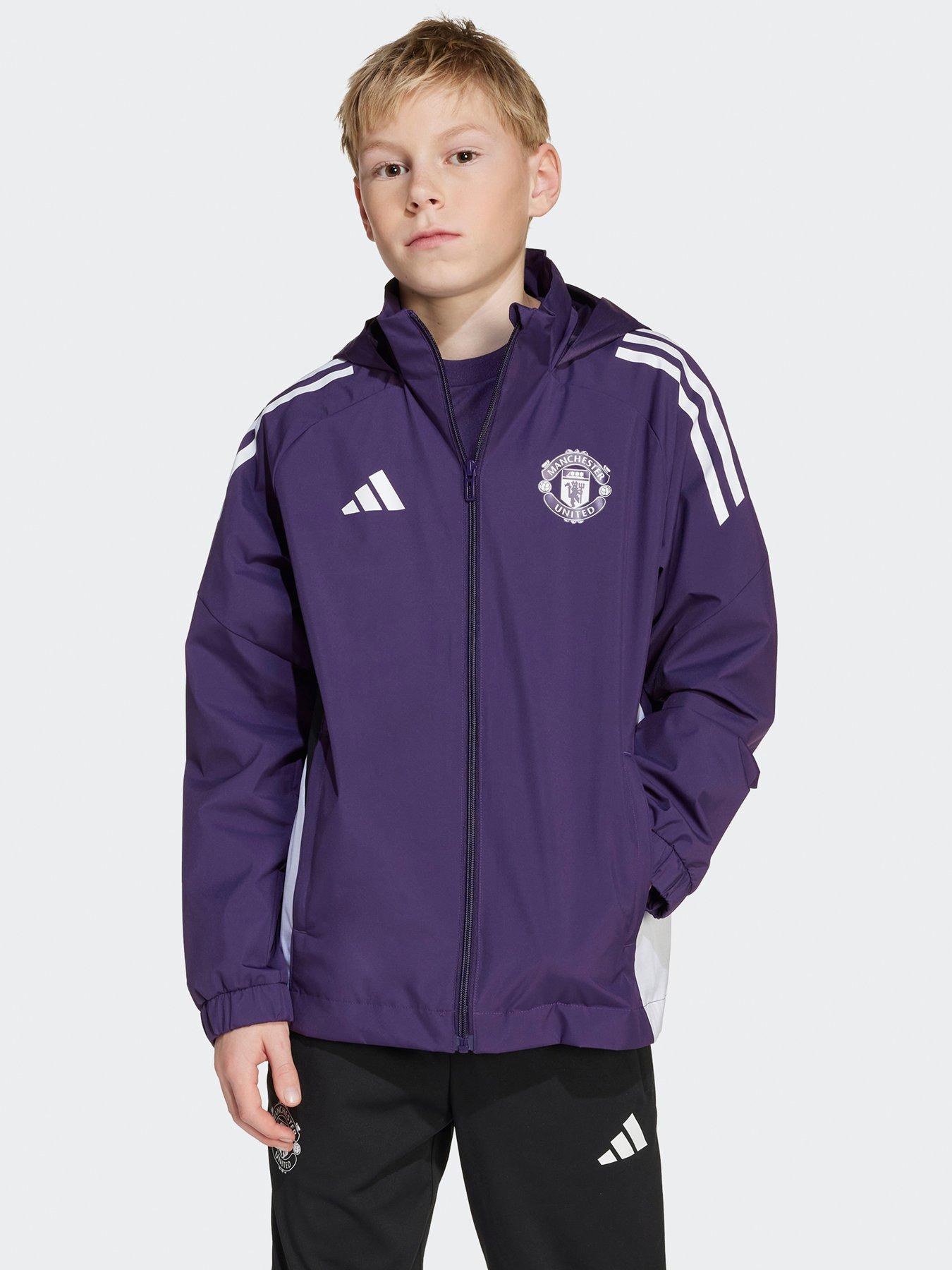 adidas Junior Manchester United Training Jacket - Purple
