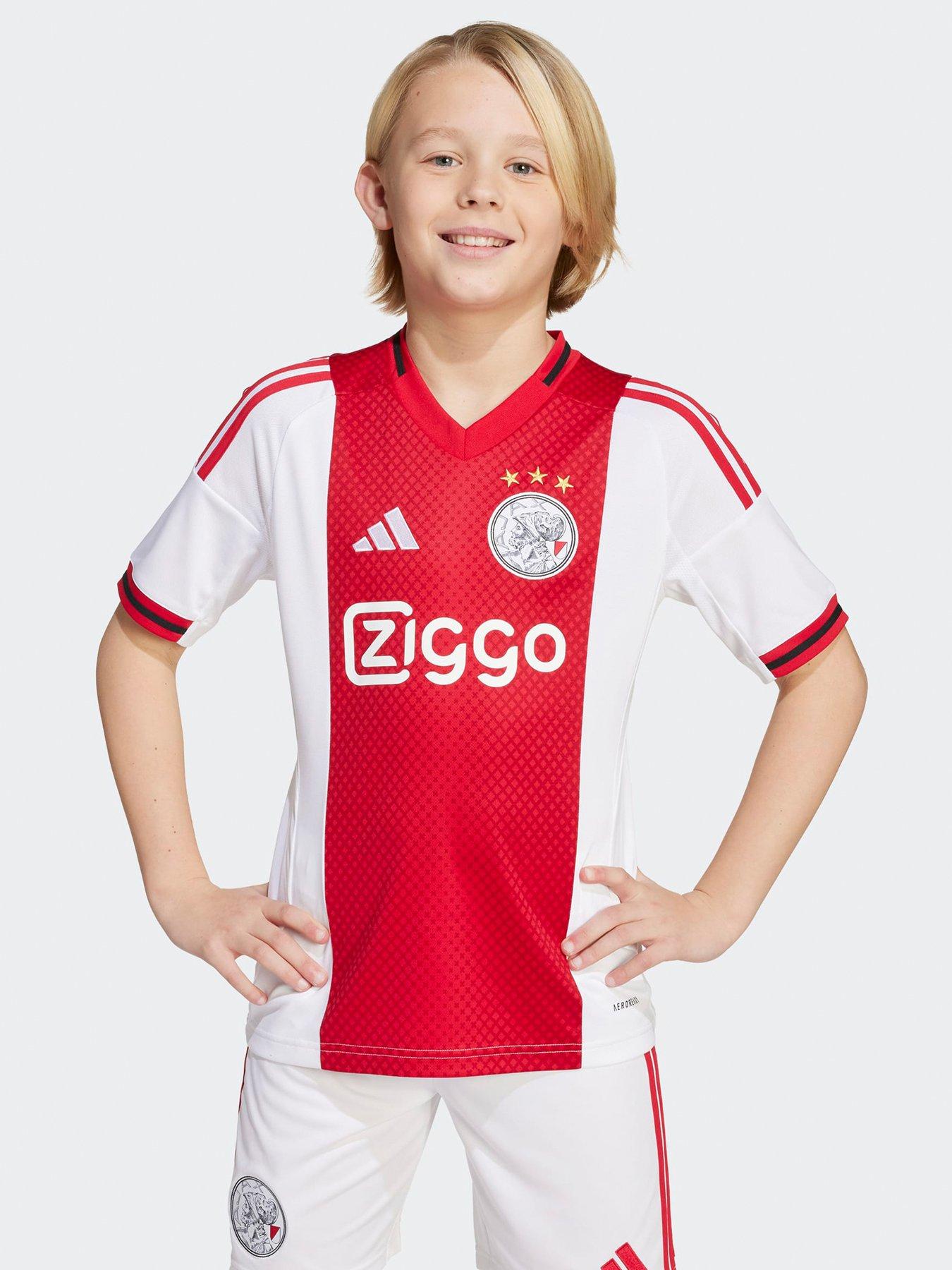 adidas Ajax Junior 25/26 Home Stadium Replica Shirt - White