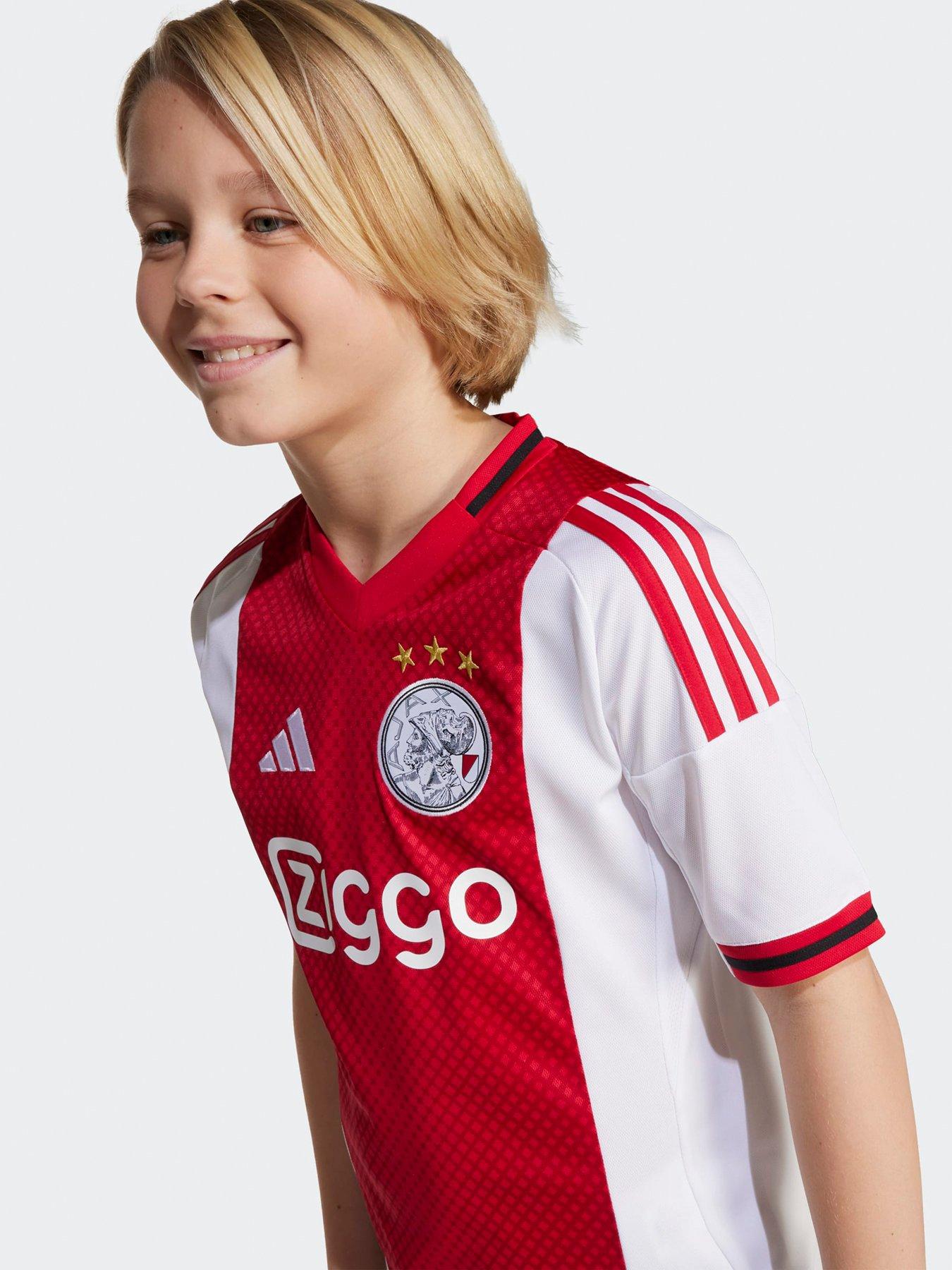 Image 3 of 5 of adidas Ajax Junior 25/26 Home Stadium Replica Shirt - White