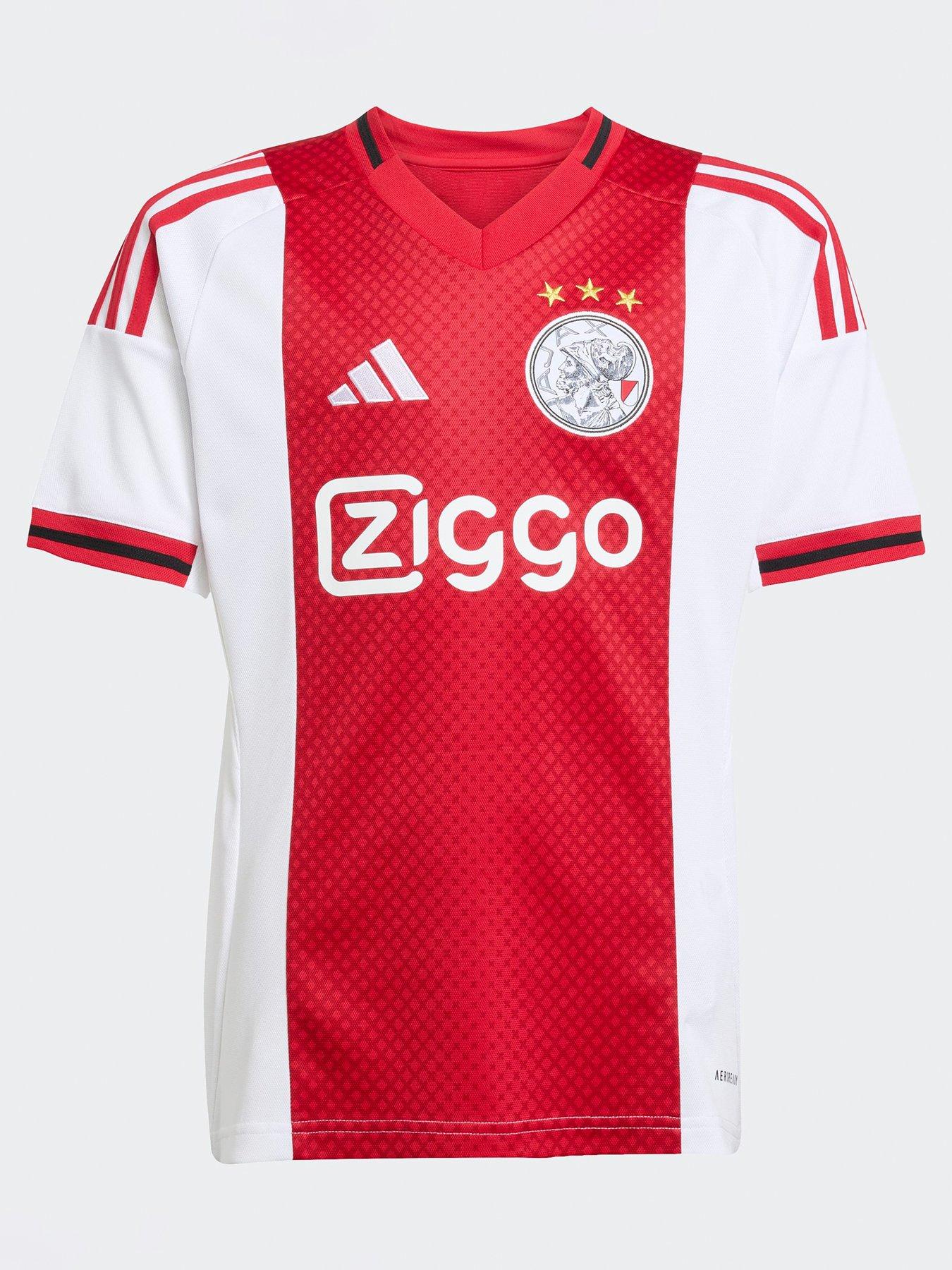 Image 4 of 5 of adidas Ajax Junior 25/26 Home Stadium Replica Shirt - White