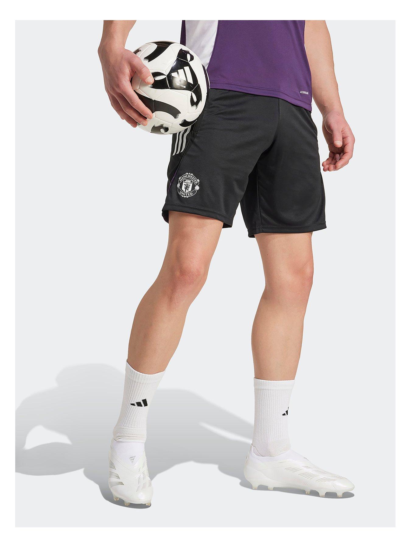adidas Mens Manchester United Training Shorts, Black, Size S, Men
