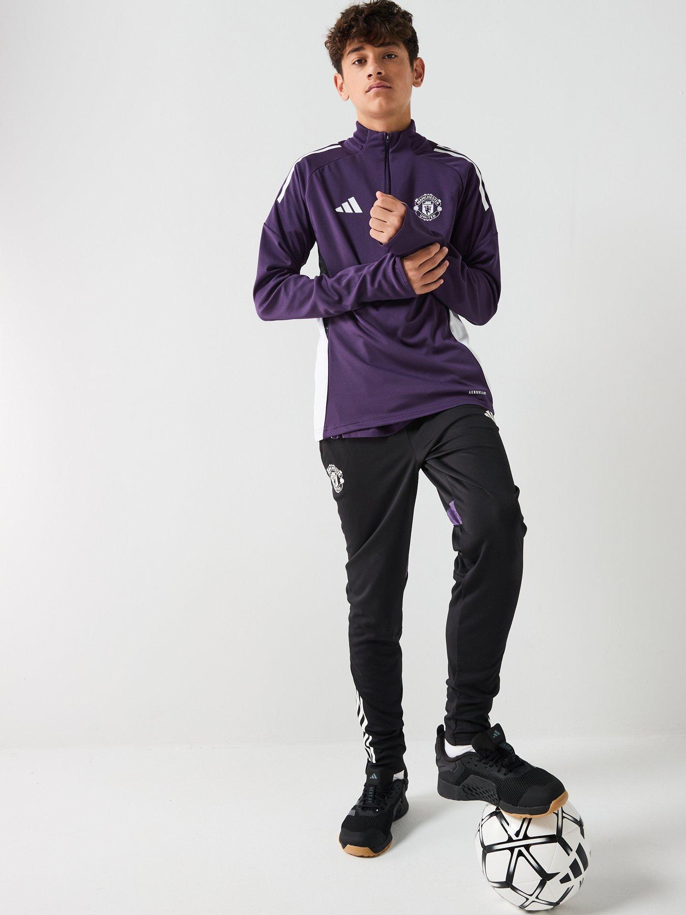 Image 3 of 6 of adidas Junior Manchester United Training Top - Purple