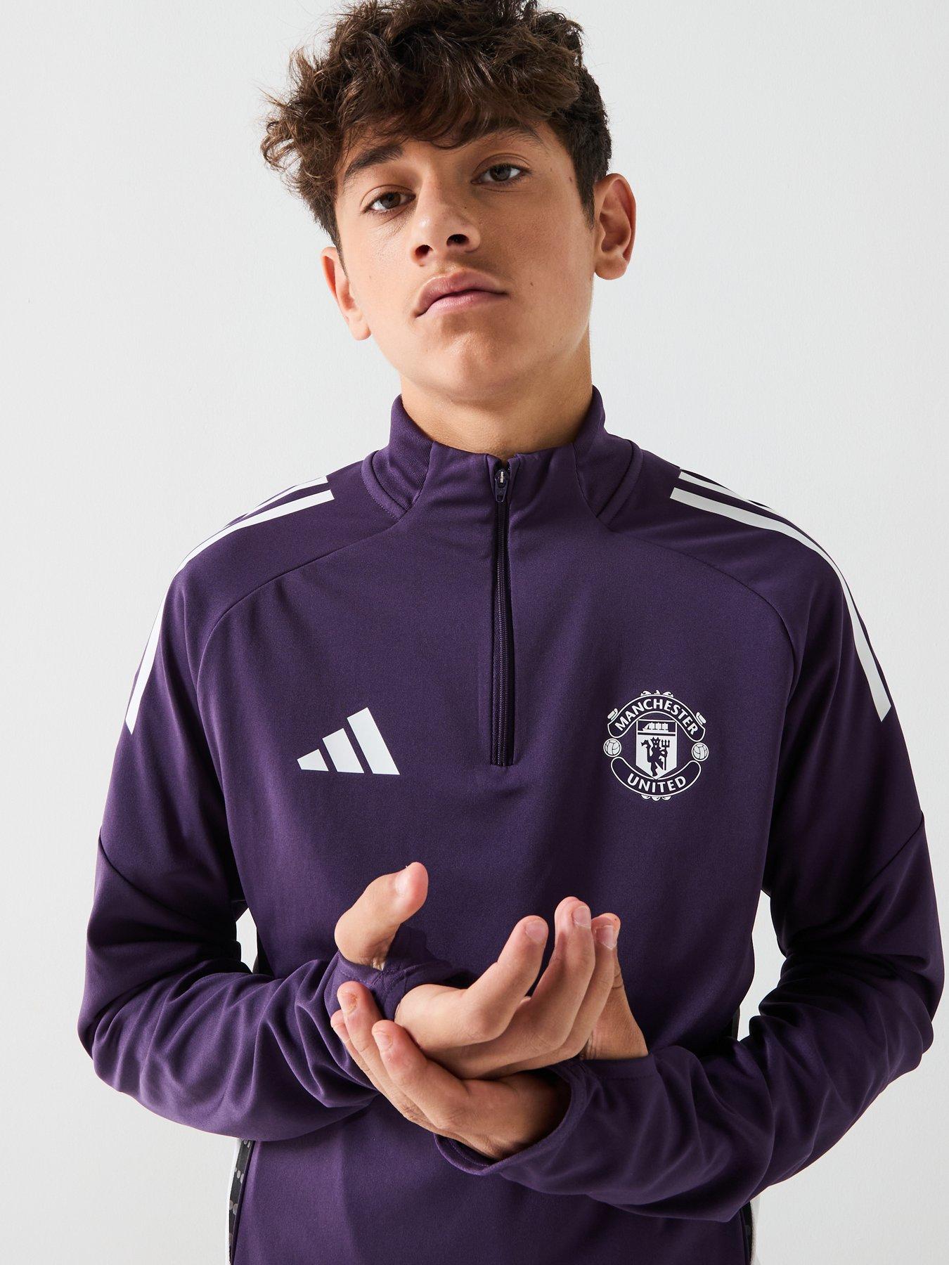 Image 4 of 6 of adidas Junior Manchester United Training Top - Purple