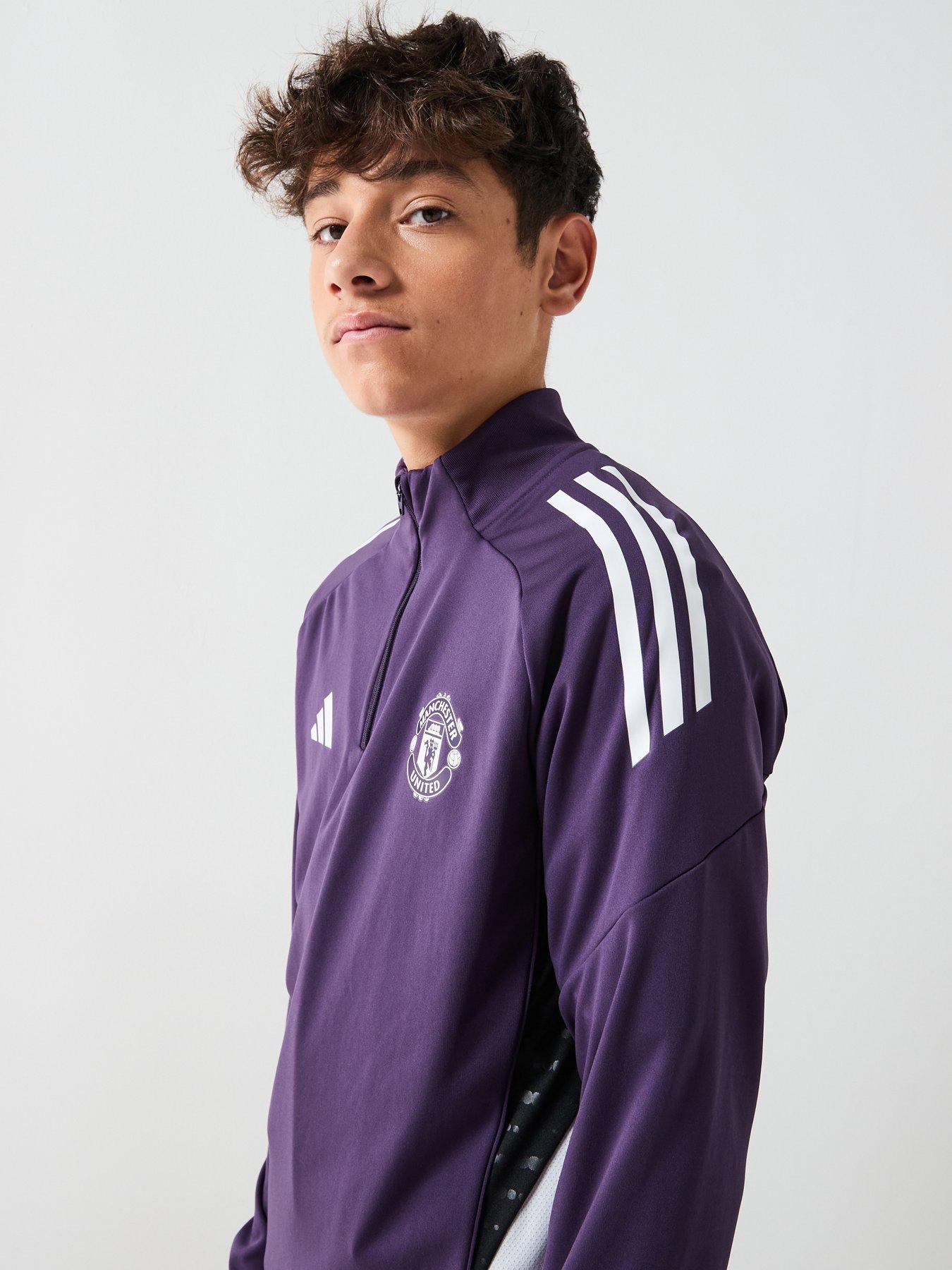Image 6 of 6 of adidas Junior Manchester United Training Top - Purple