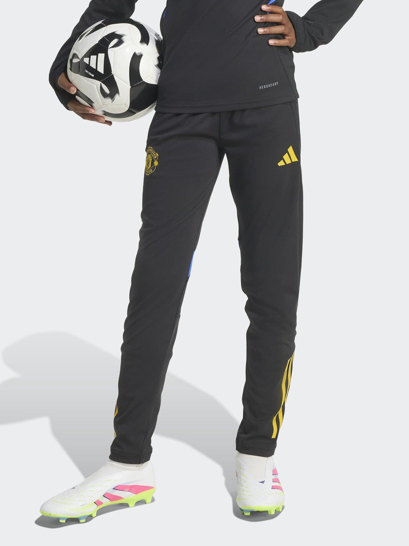 adidas Junior Manchester United Tiro 25 Competition Training Pant, Black, Size 5-6 Years