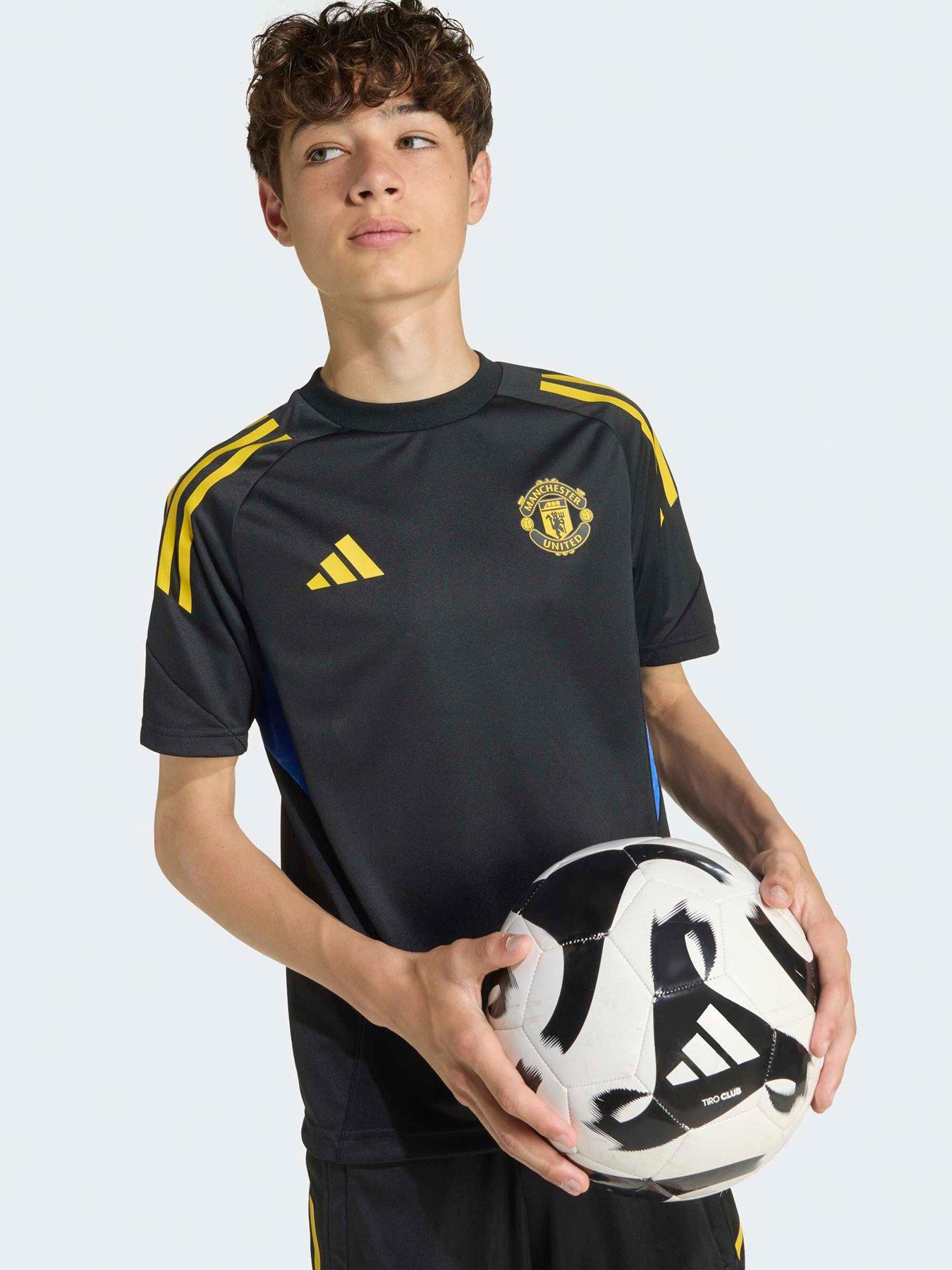 Adidas Junior Manchester United Tiro 25 Competition Training Jersey - Black