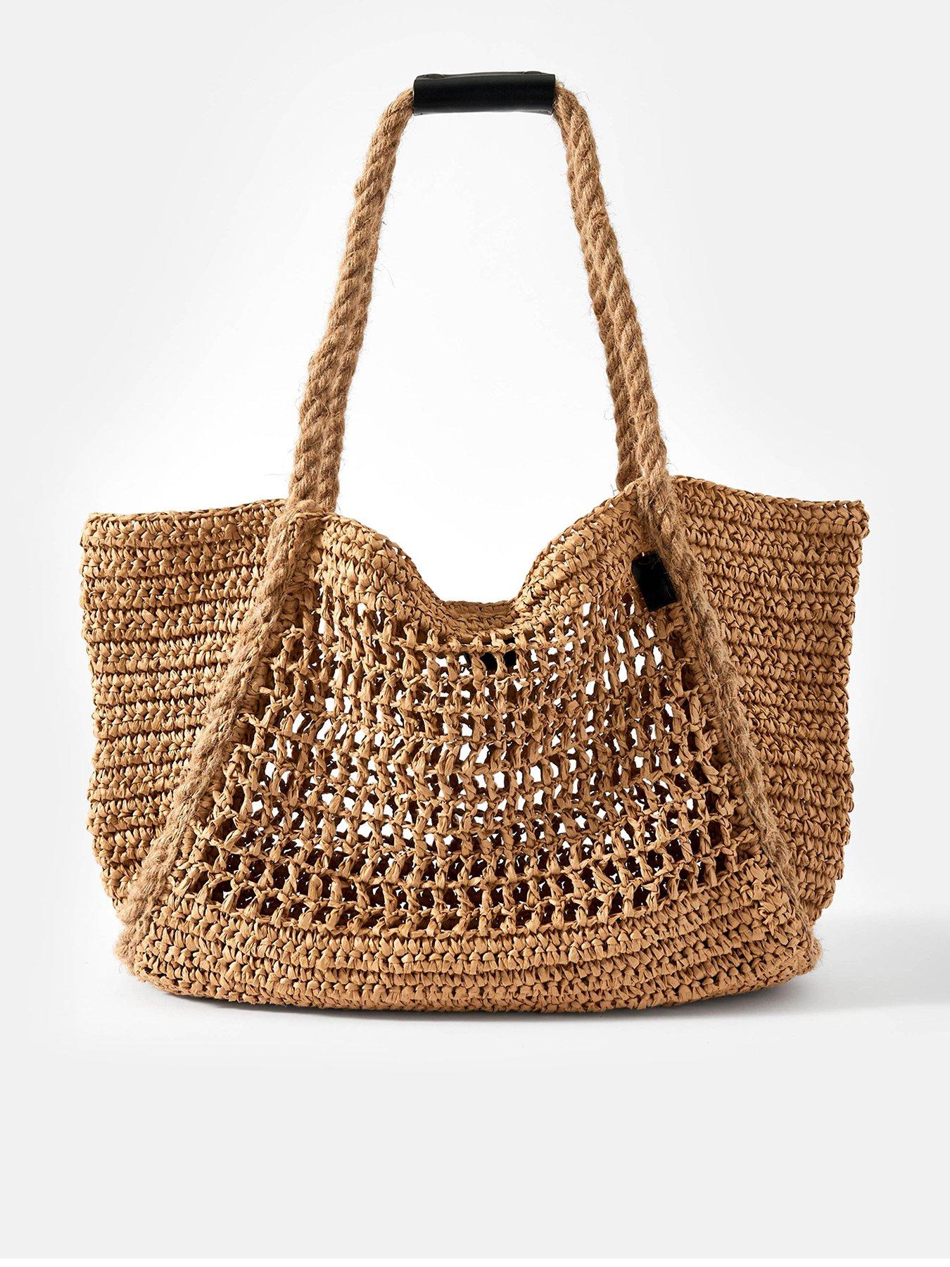 undefined Ottie Paper Tote Bag - Beige