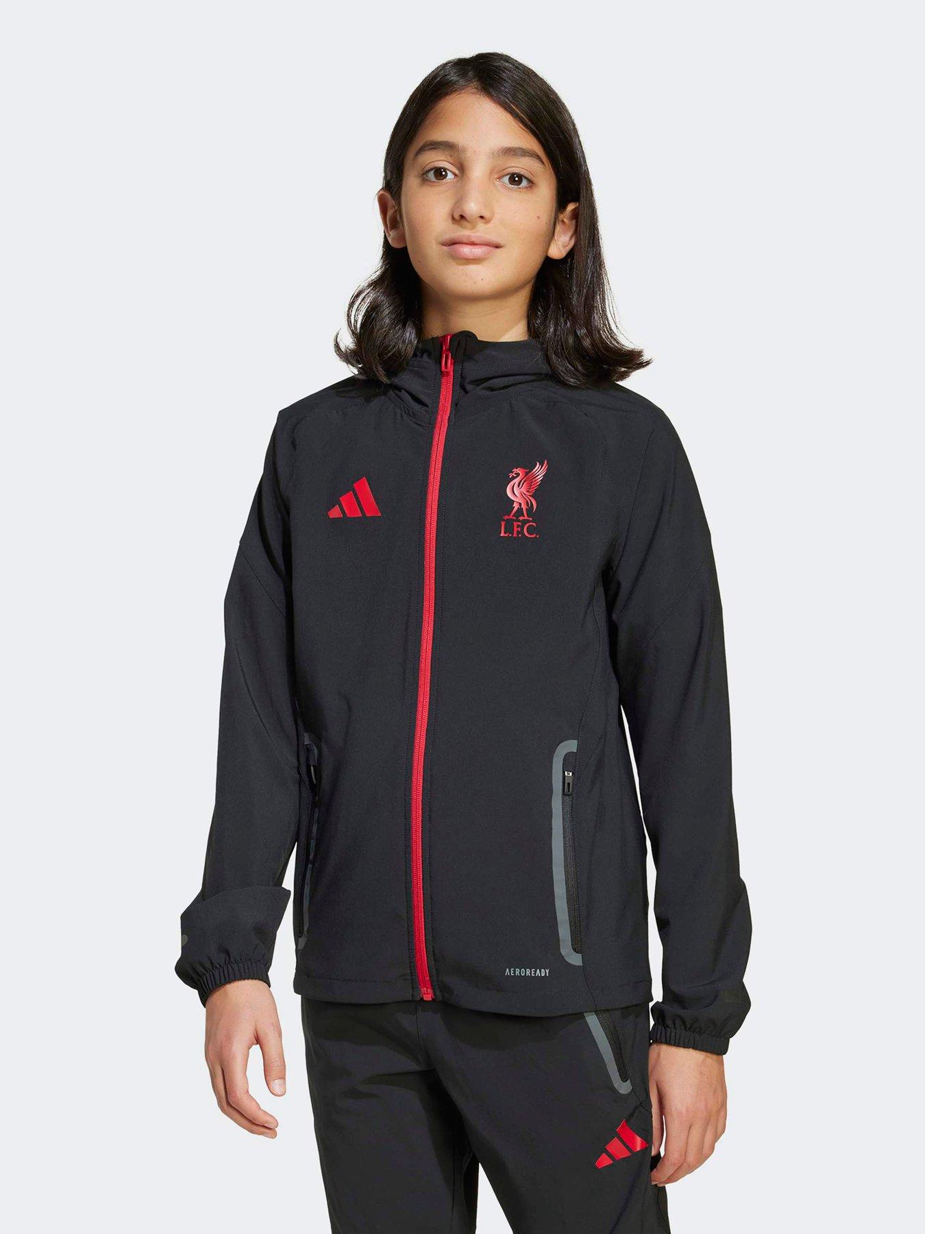Image 2 of 3 of adidas Junior Liverpool Vis Tech Hoodie - Black