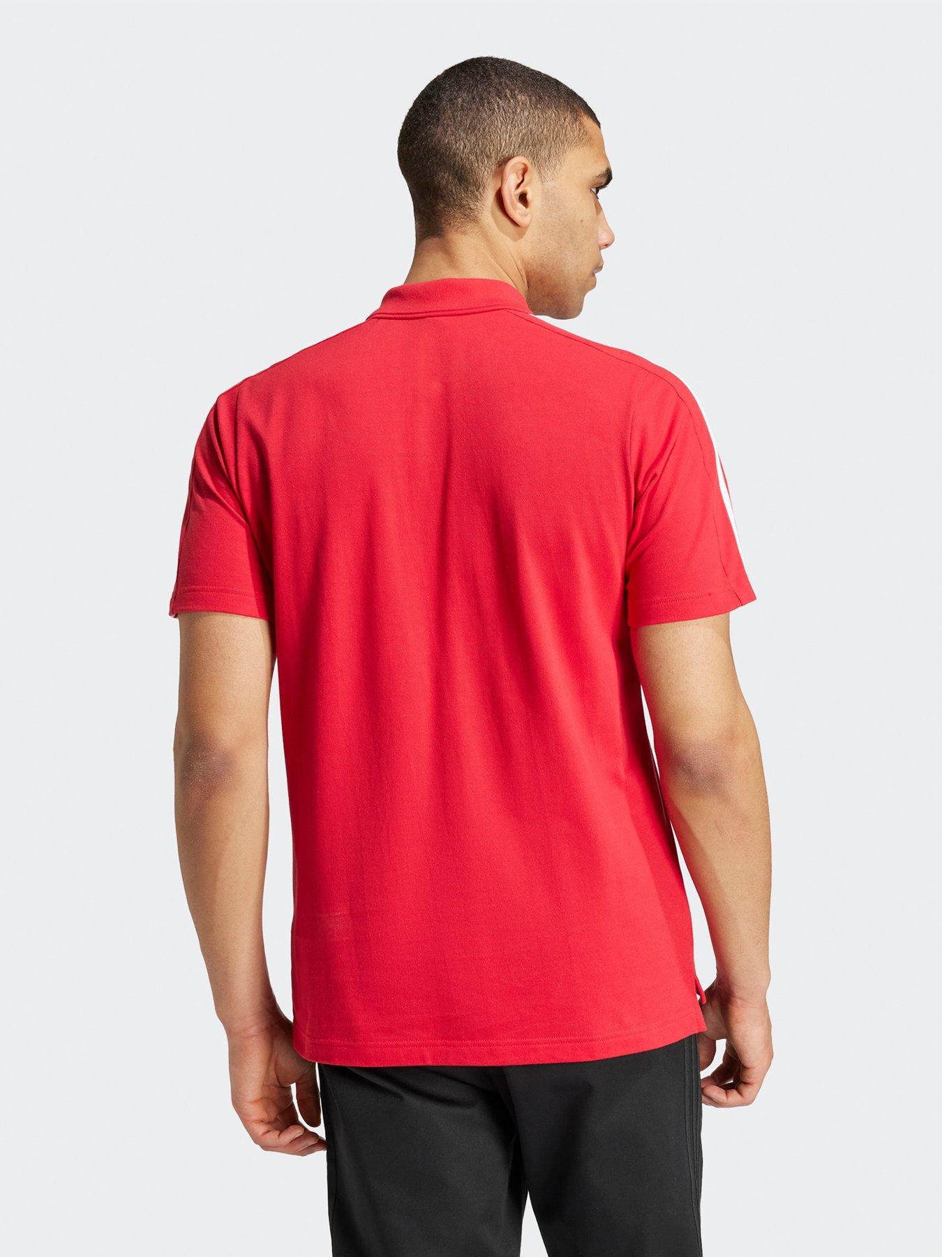 Image 2 of 5 of adidas Mens Manchester United Dna Polo - Red