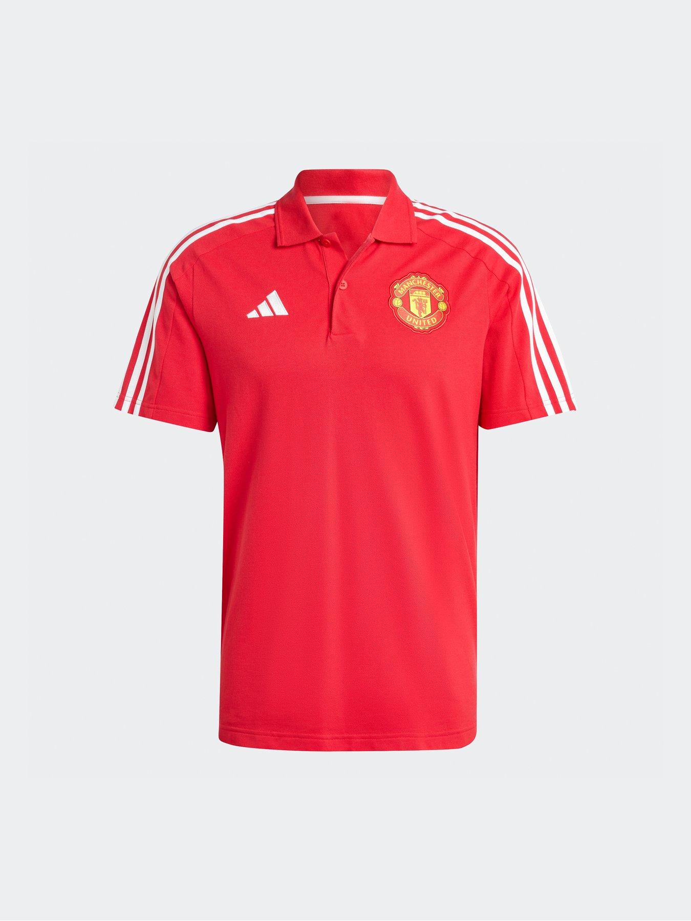 Image 5 of 5 of adidas Mens Manchester United Dna Polo - Red