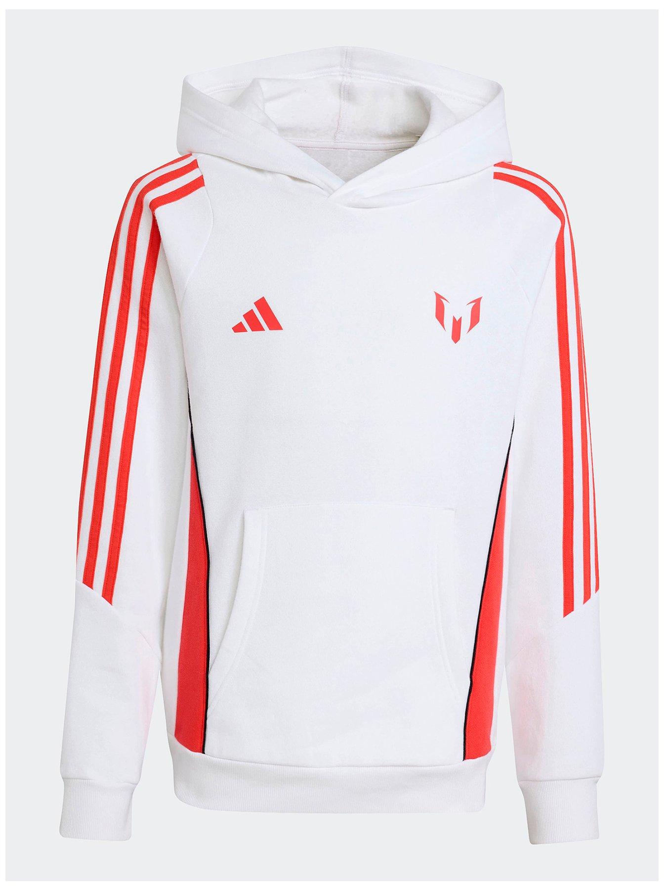 Image 1 of 4 of adidas Junior Messi Hoodie - White