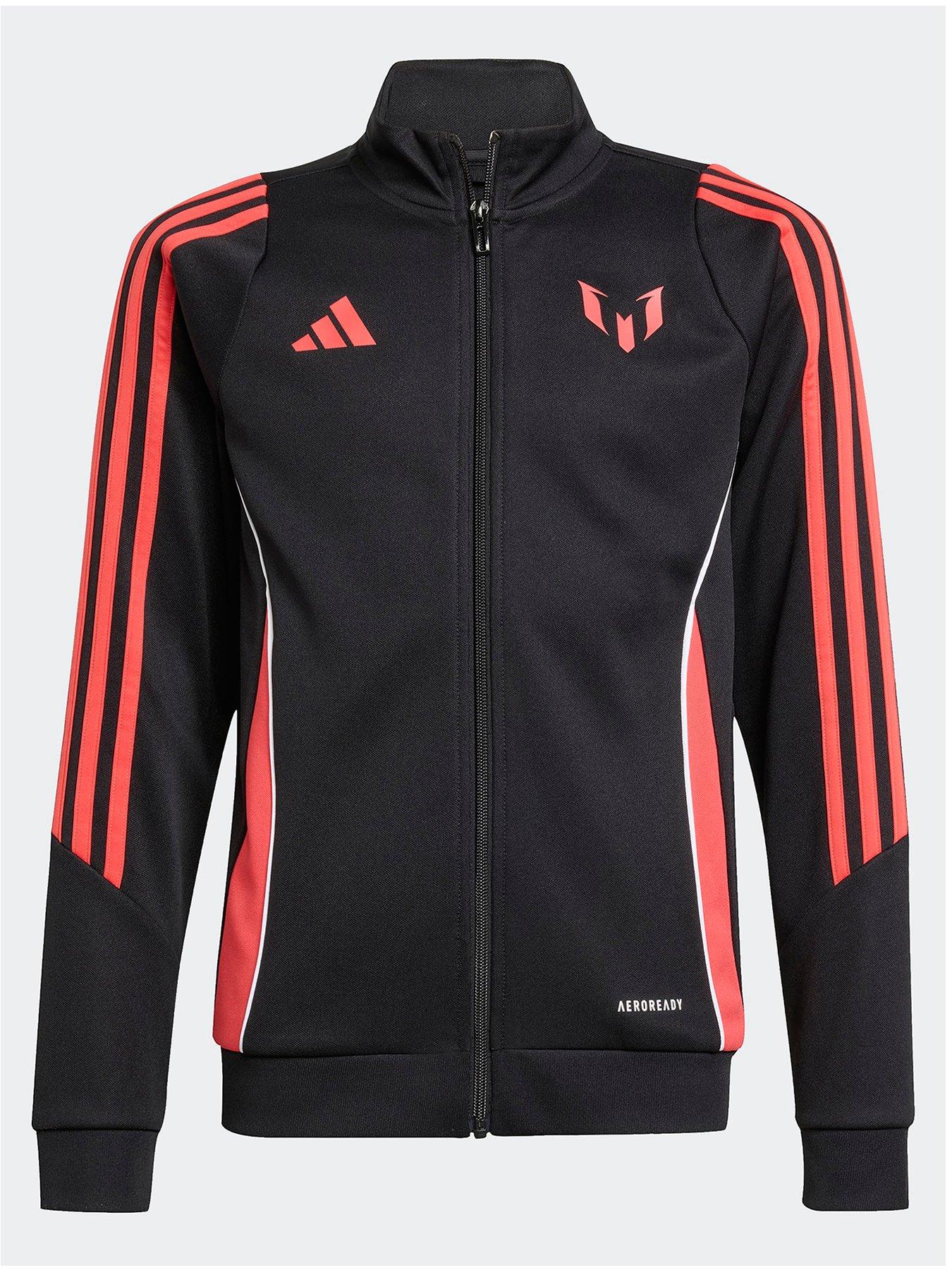 adidas Junior Messi Jacket, Black, Size 5-6 Years