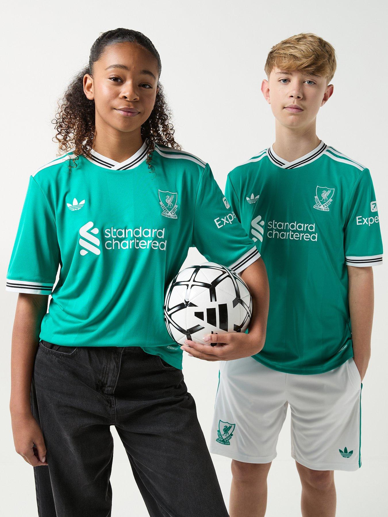 Image 1 of 6 of adidas Liverpool Junior 25/26 3rd Stadium Replica Shirt -Green