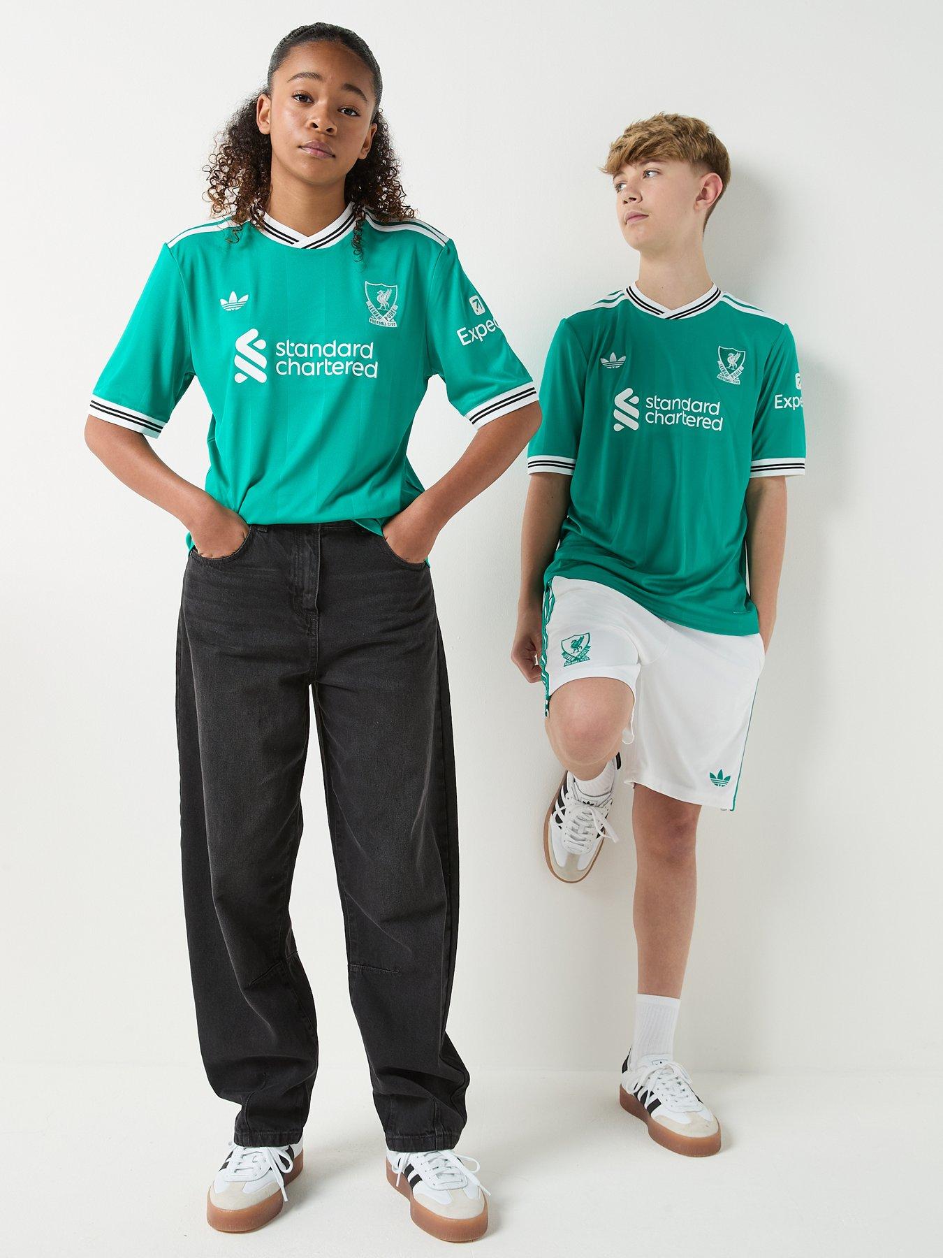 Image 3 of 6 of adidas Liverpool Junior 25/26 3rd Stadium Replica Shirt -Green