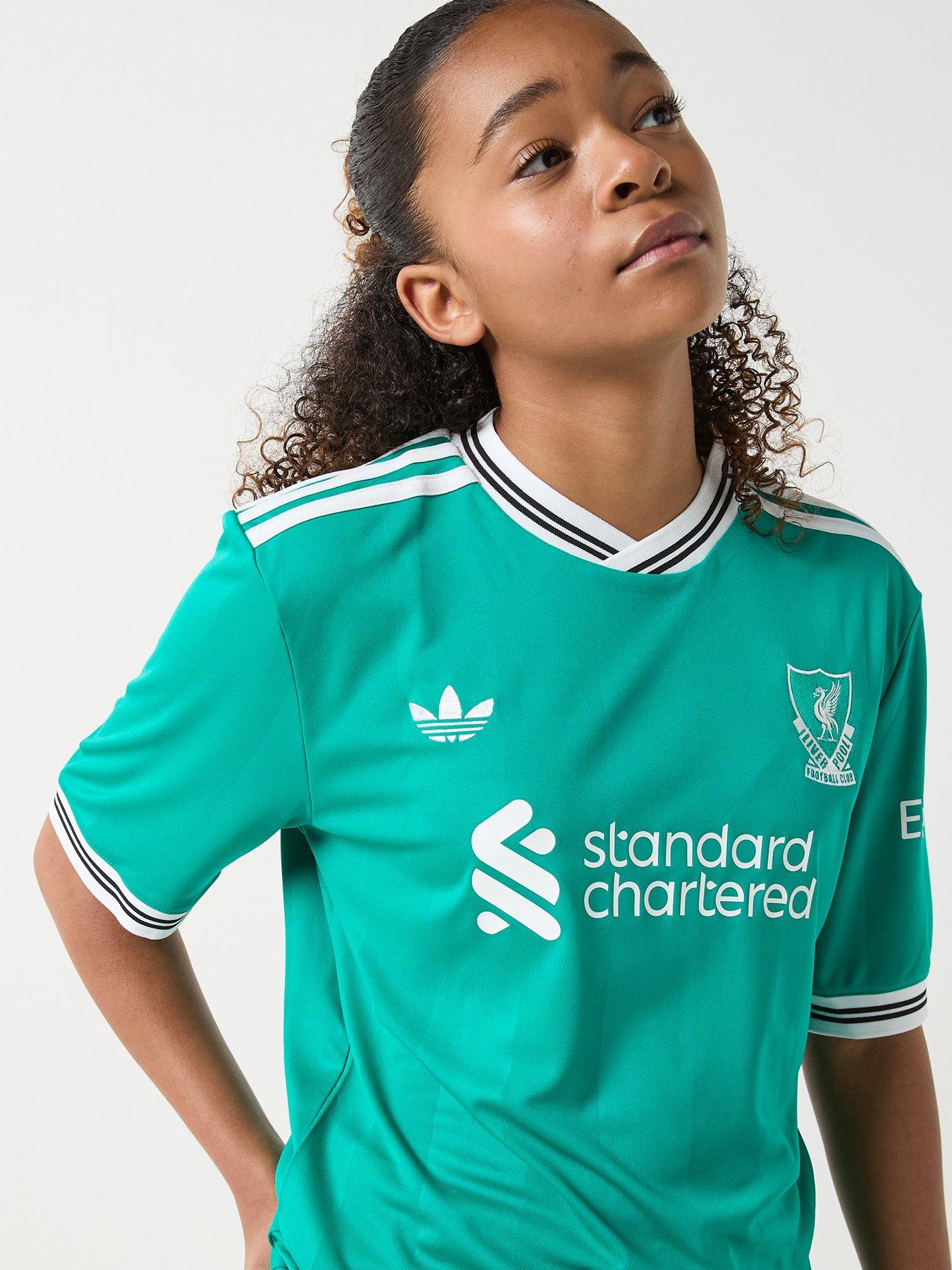 Image 4 of 6 of adidas Liverpool Junior 25/26 3rd Stadium Replica Shirt -Green