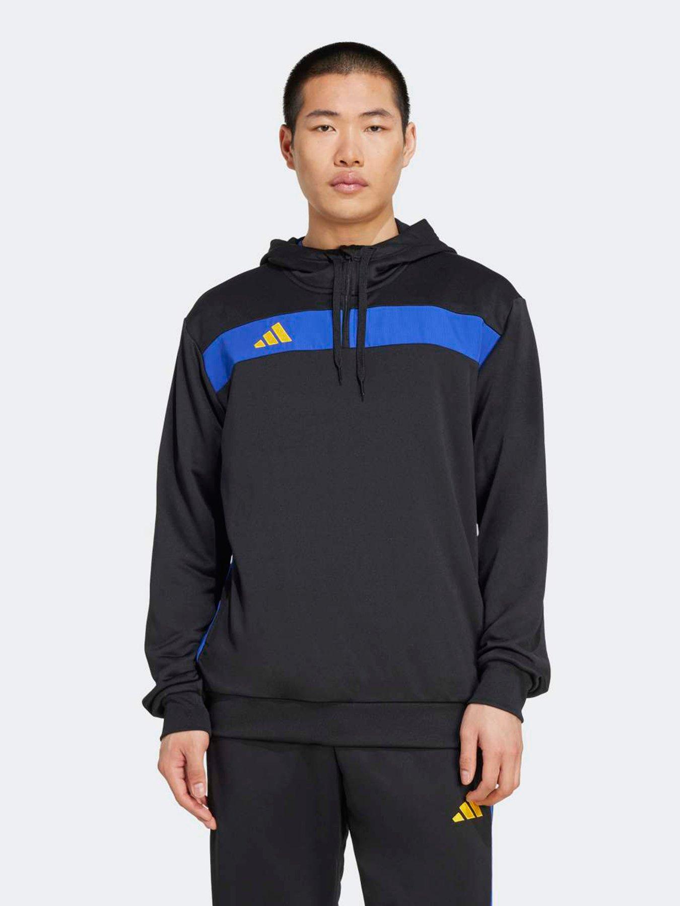 undefined Mens Tiro Essentials Hoodie - Black