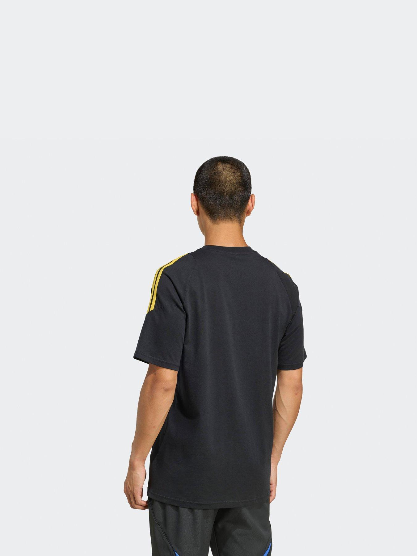 Image 2 of 5 of adidas Mens Manchester United Tiro 25 Competition Cotton T-shirt - Black