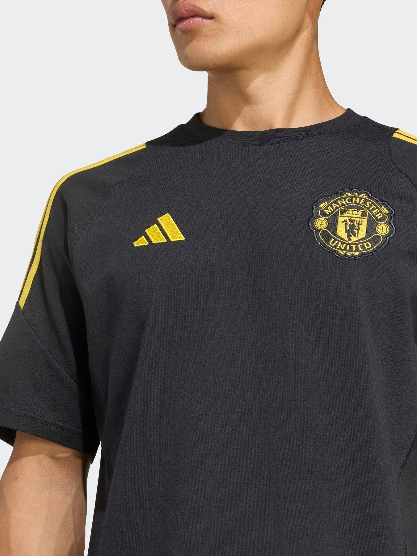 Image 3 of 5 of adidas Mens Manchester United Tiro 25 Competition Cotton T-shirt - Black