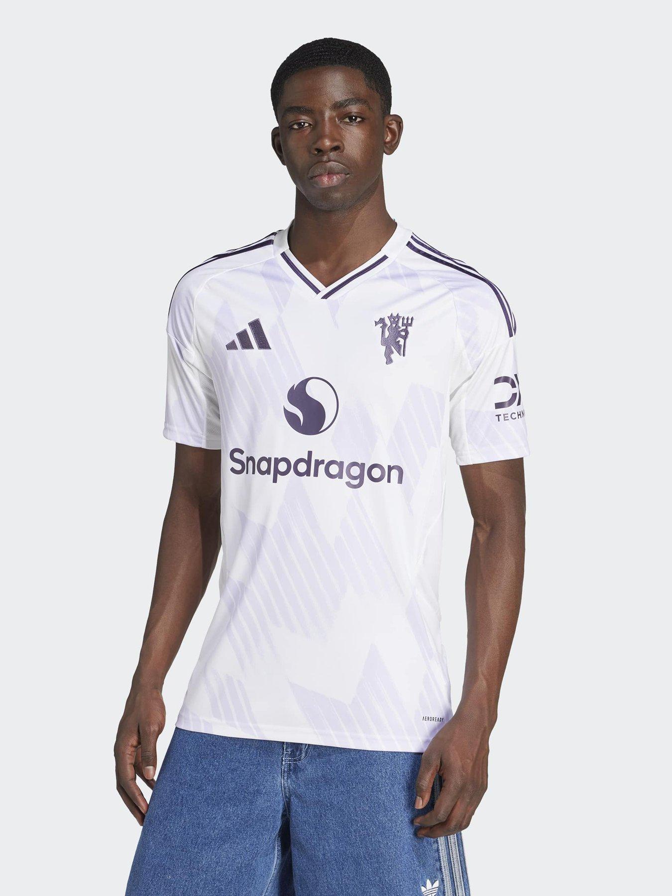 undefined Manchester United Mens 25/26 Away Stadium Replica Shirt -White