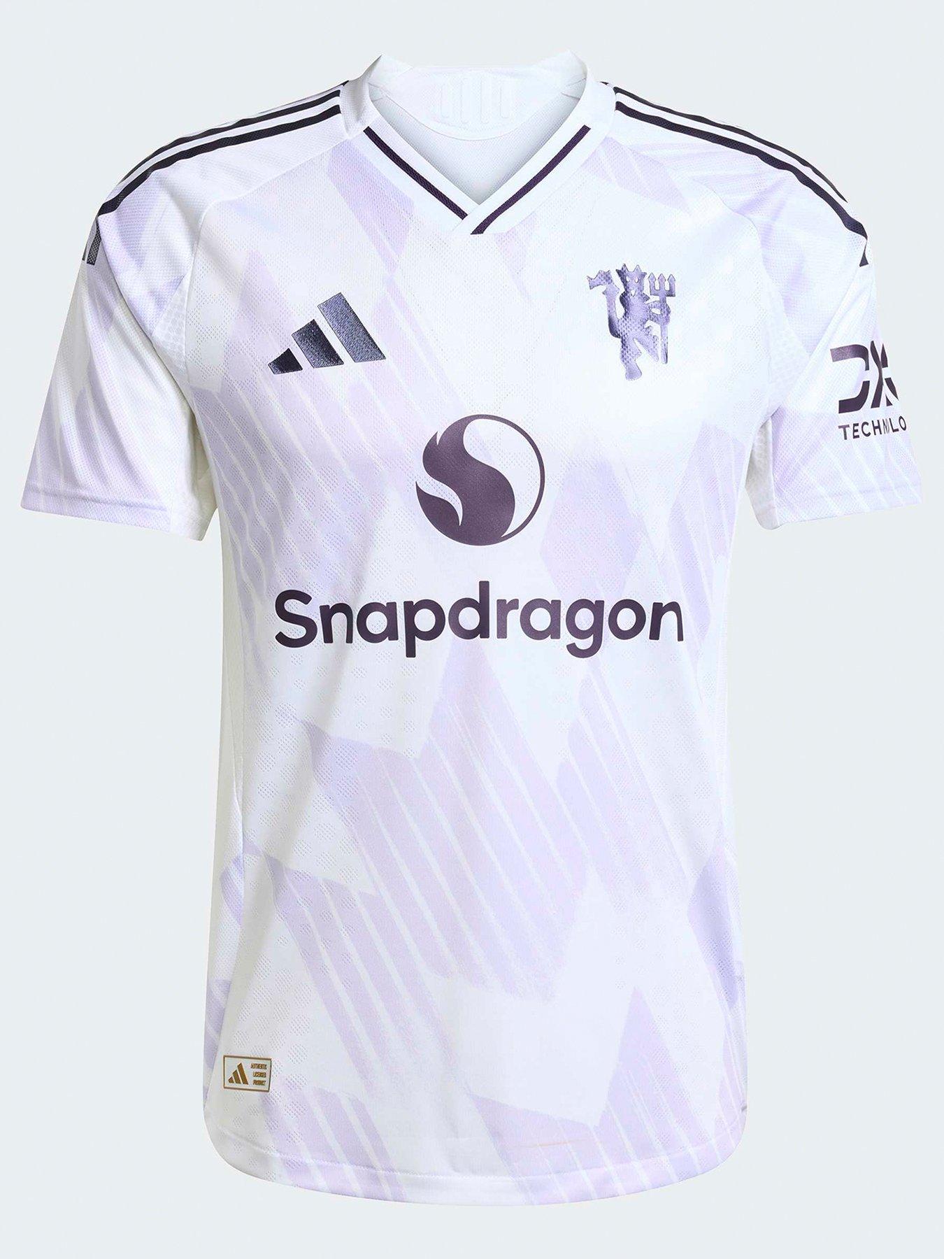 undefined Manchester United Mens Authentic 25/26 Away Replica Shirt - White