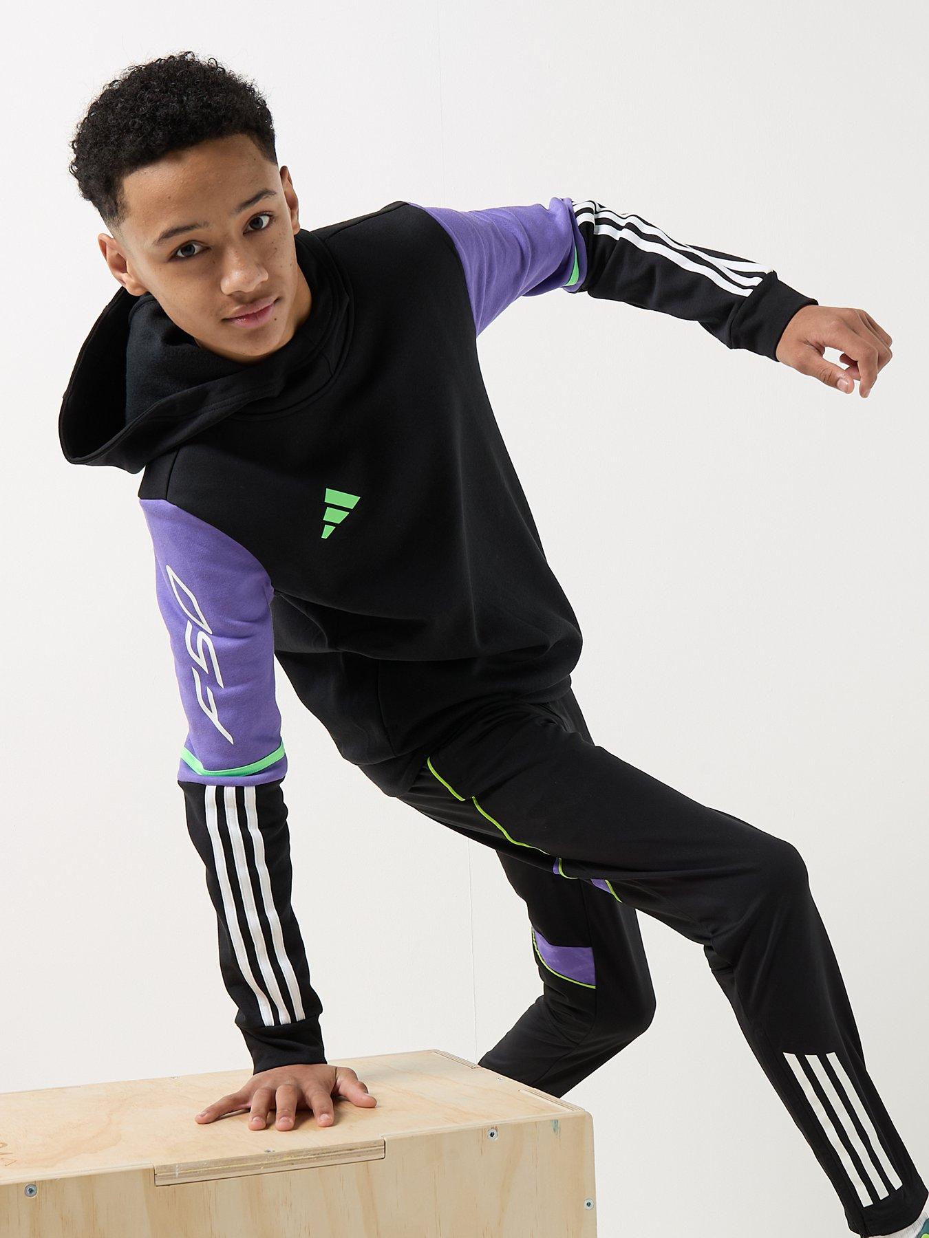 Image 6 of 6 of adidas Junior F50 Sw Hoodie - Black