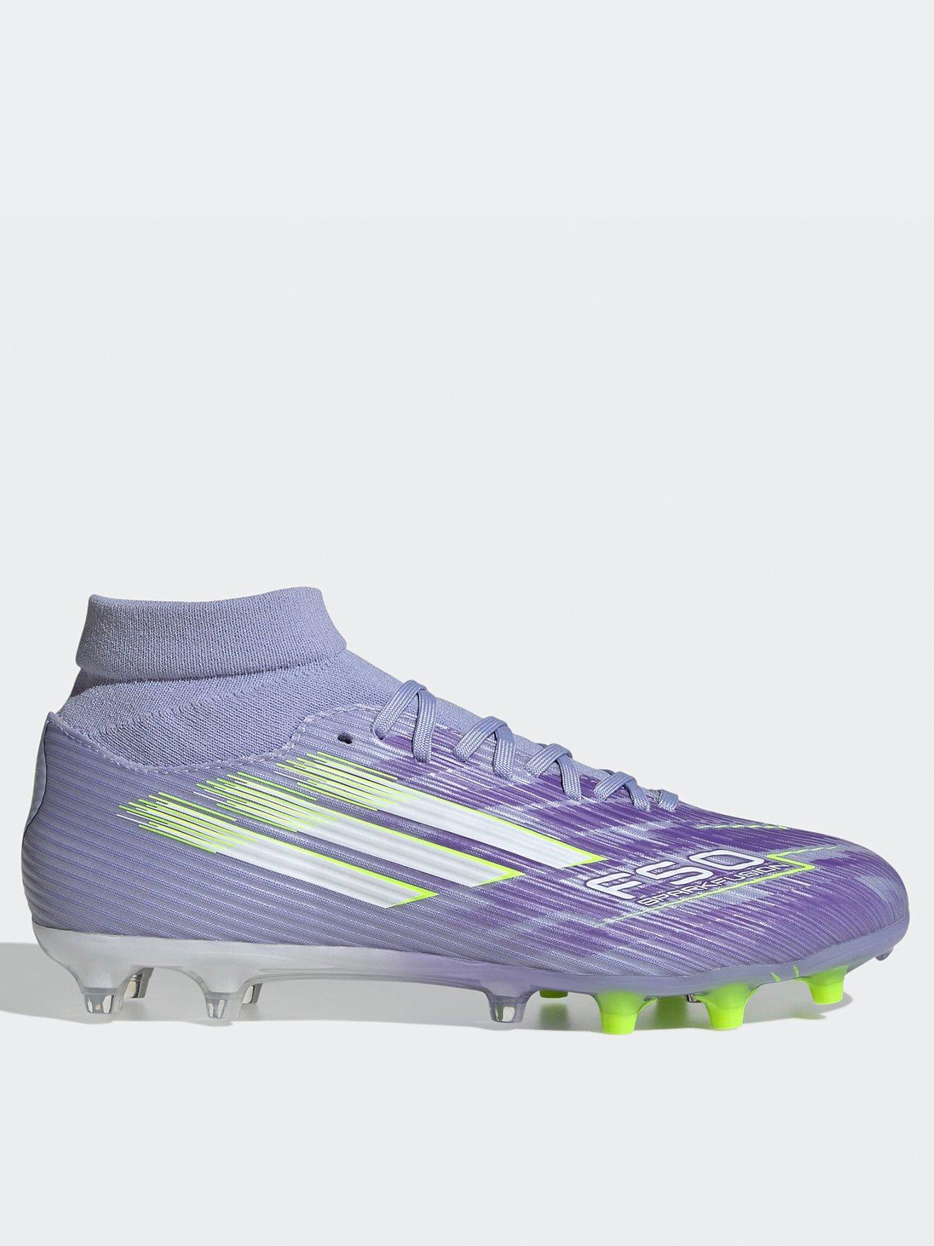adidas Womens F50 Spark Fusion League Firm Ground Football Boots, Purple, Size 11, Women